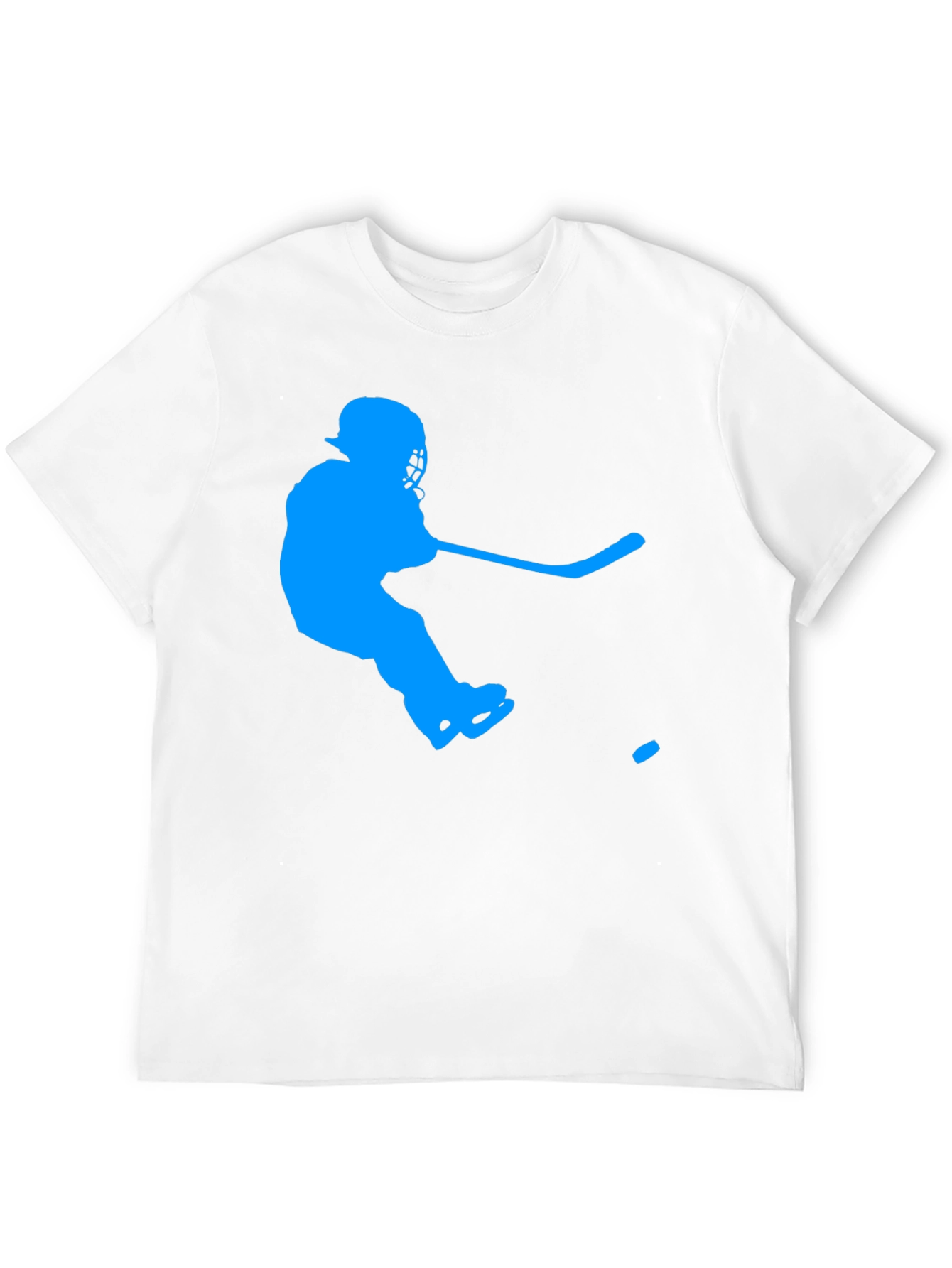 Hockey Player Graphic Tee - Sporty Casual T-Shirt