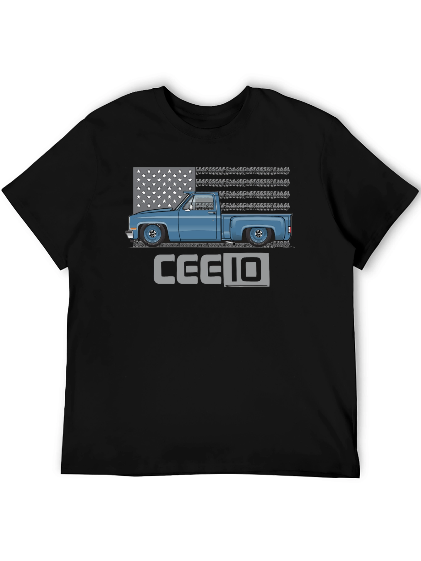 Classic Truck Tee - Patriotic C10 Design