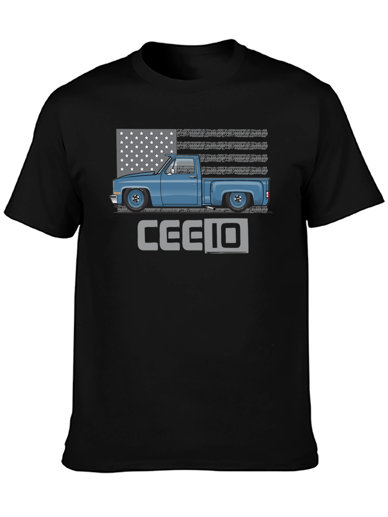 Classic Truck Tee - Patriotic C10 Design