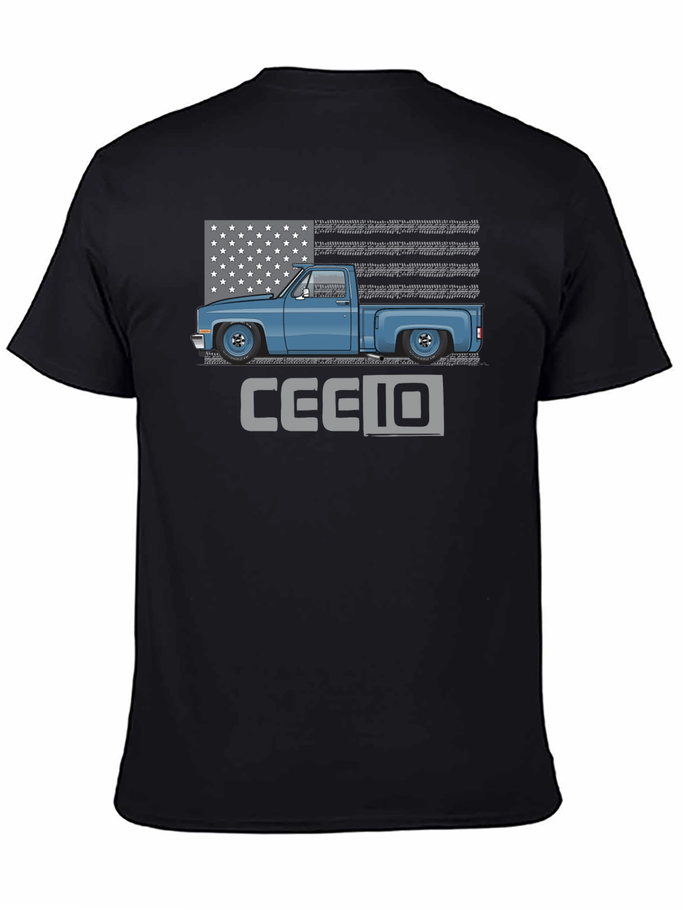 Classic Truck Tee - Patriotic C10 Design