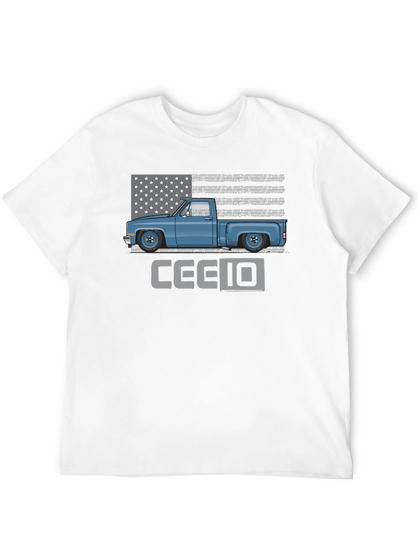 Classic Truck Tee - Patriotic C10 Design
