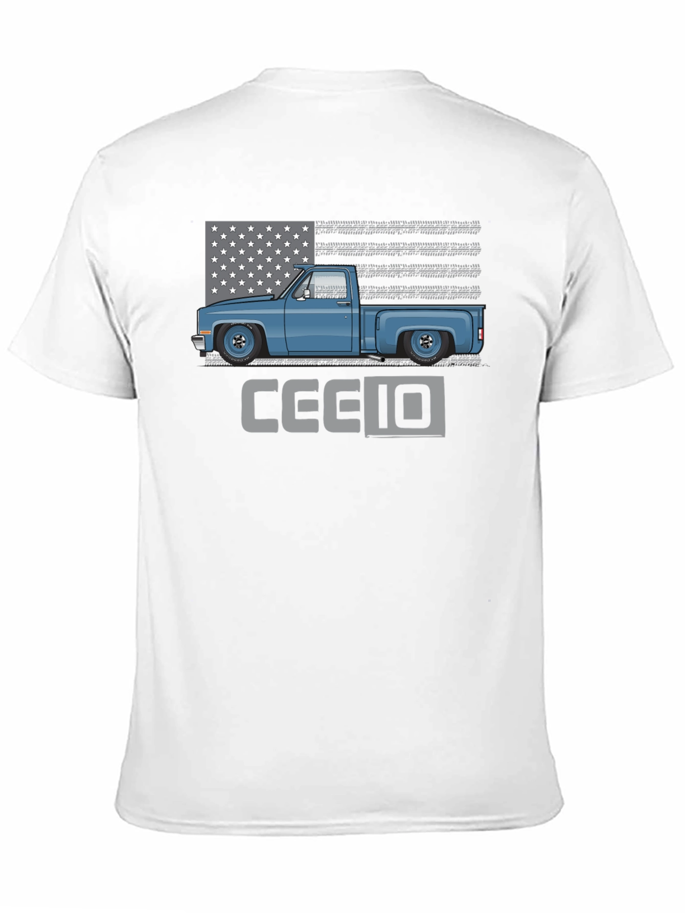Classic Truck Tee - Patriotic C10 Design