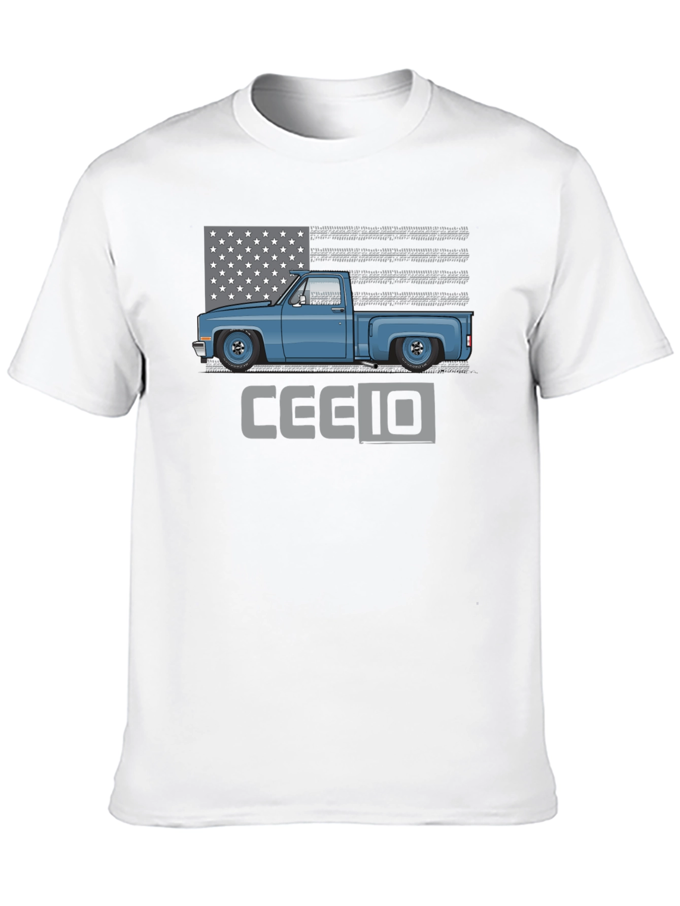 Classic Truck Tee - Patriotic C10 Design