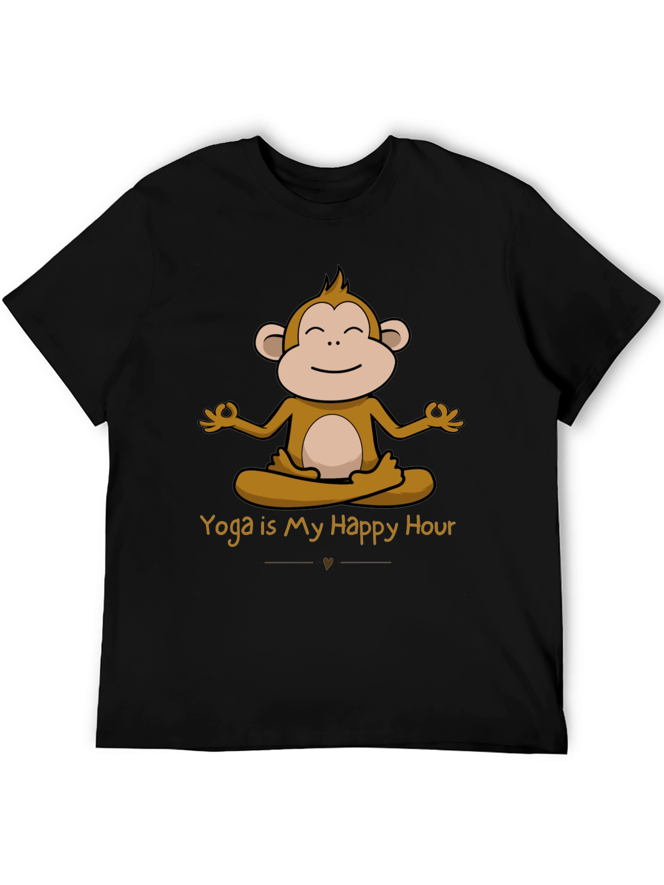 Yoga Monkey T-Shirt - Happy Hour Design