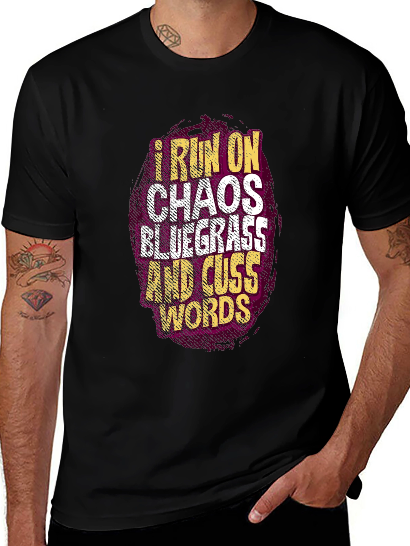 Chaos Bluegrass & Cuss Words Graphic Tee