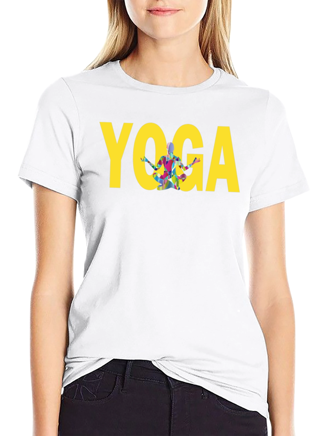Yoga Graphic Print T-Shirt - Unisex Cotton Tee