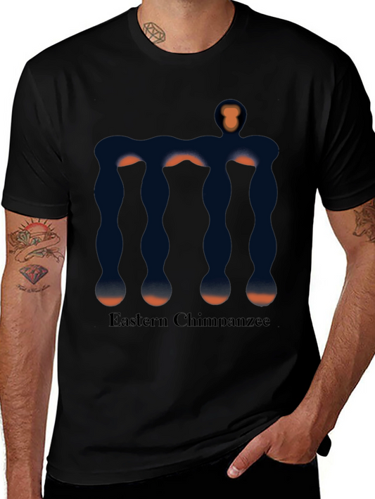 Eastern Chimpanzee Graphic Black T-Shirt