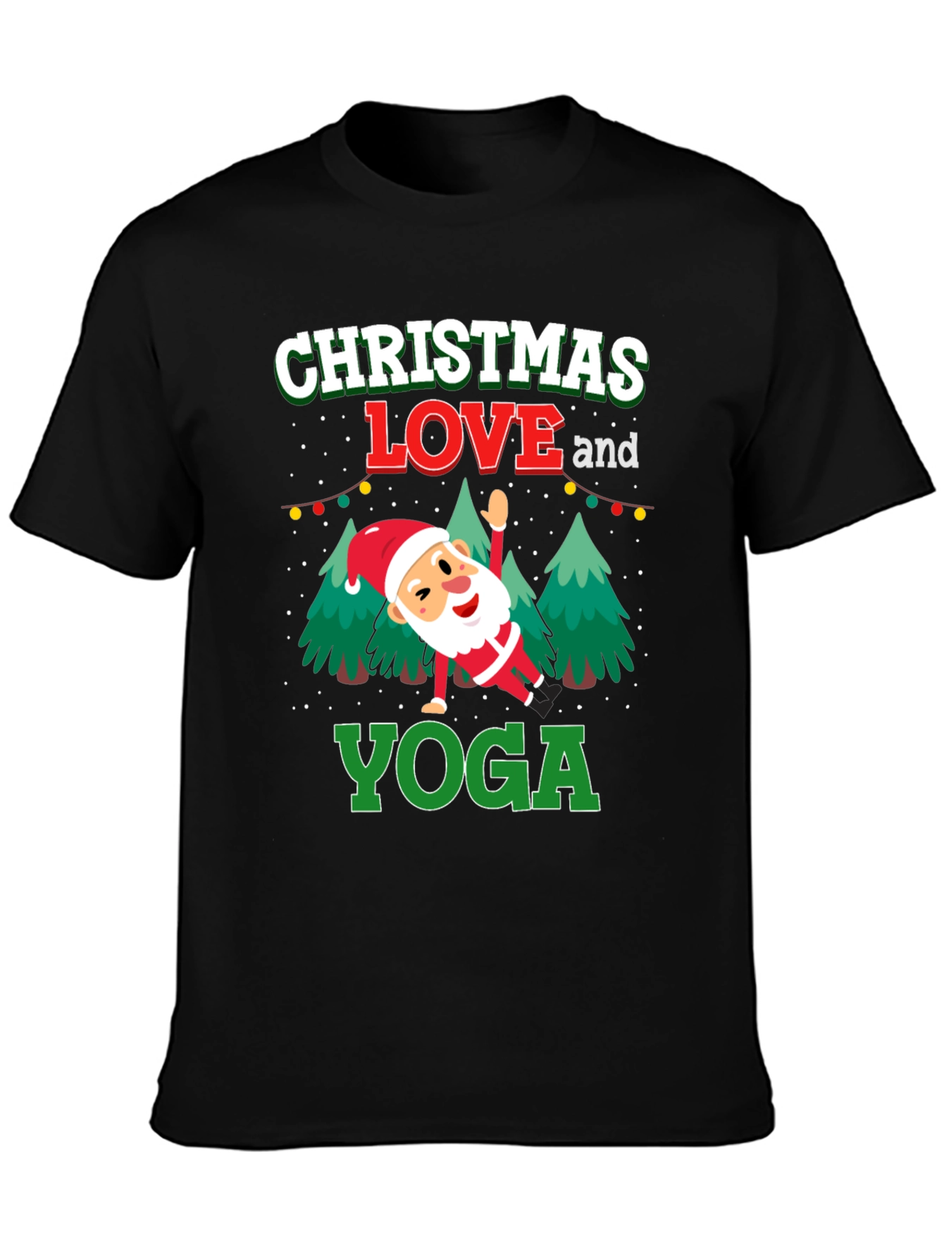 Christmas Love and Yoga T-Shirt