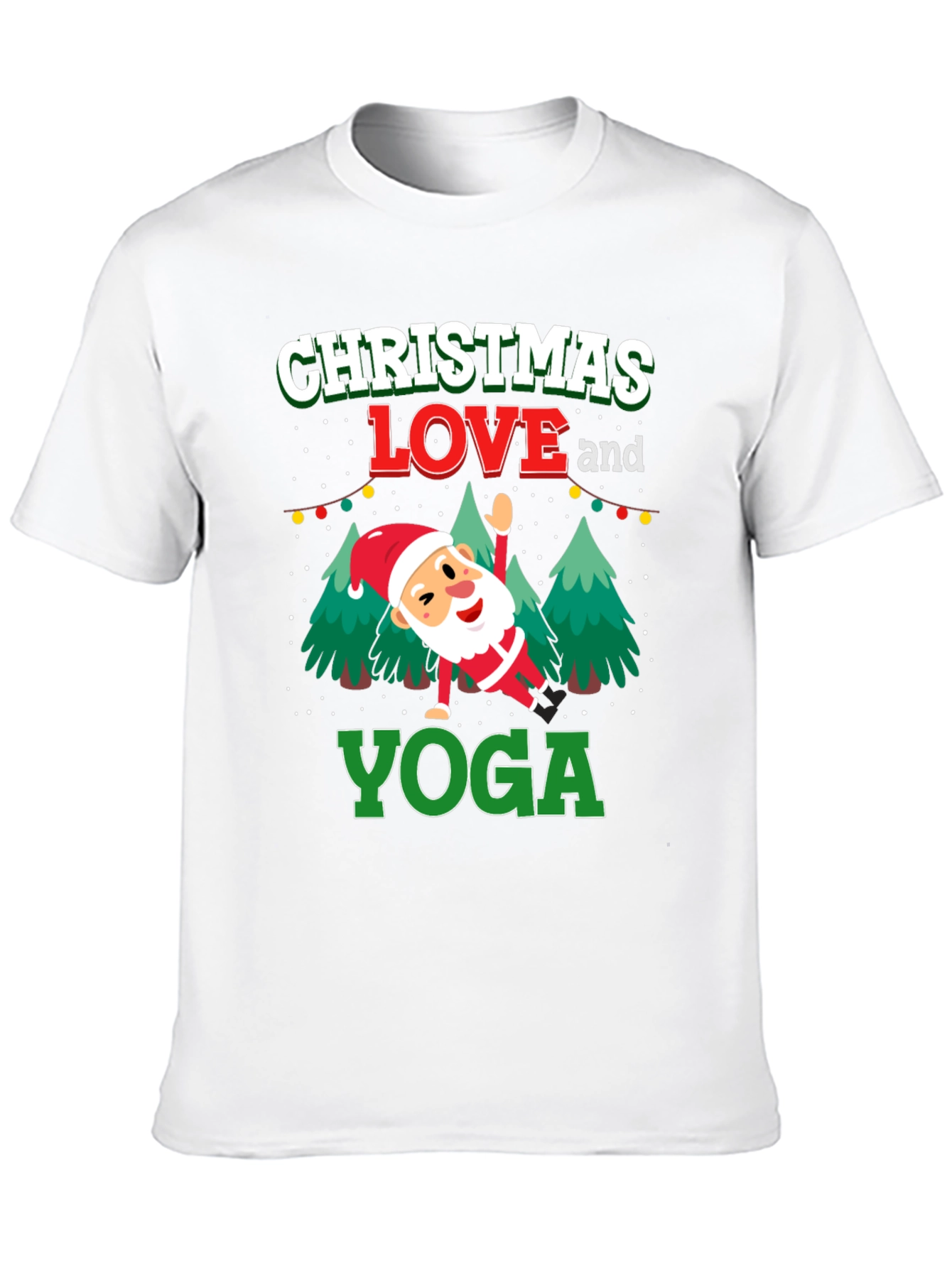 Christmas Love and Yoga T-Shirt