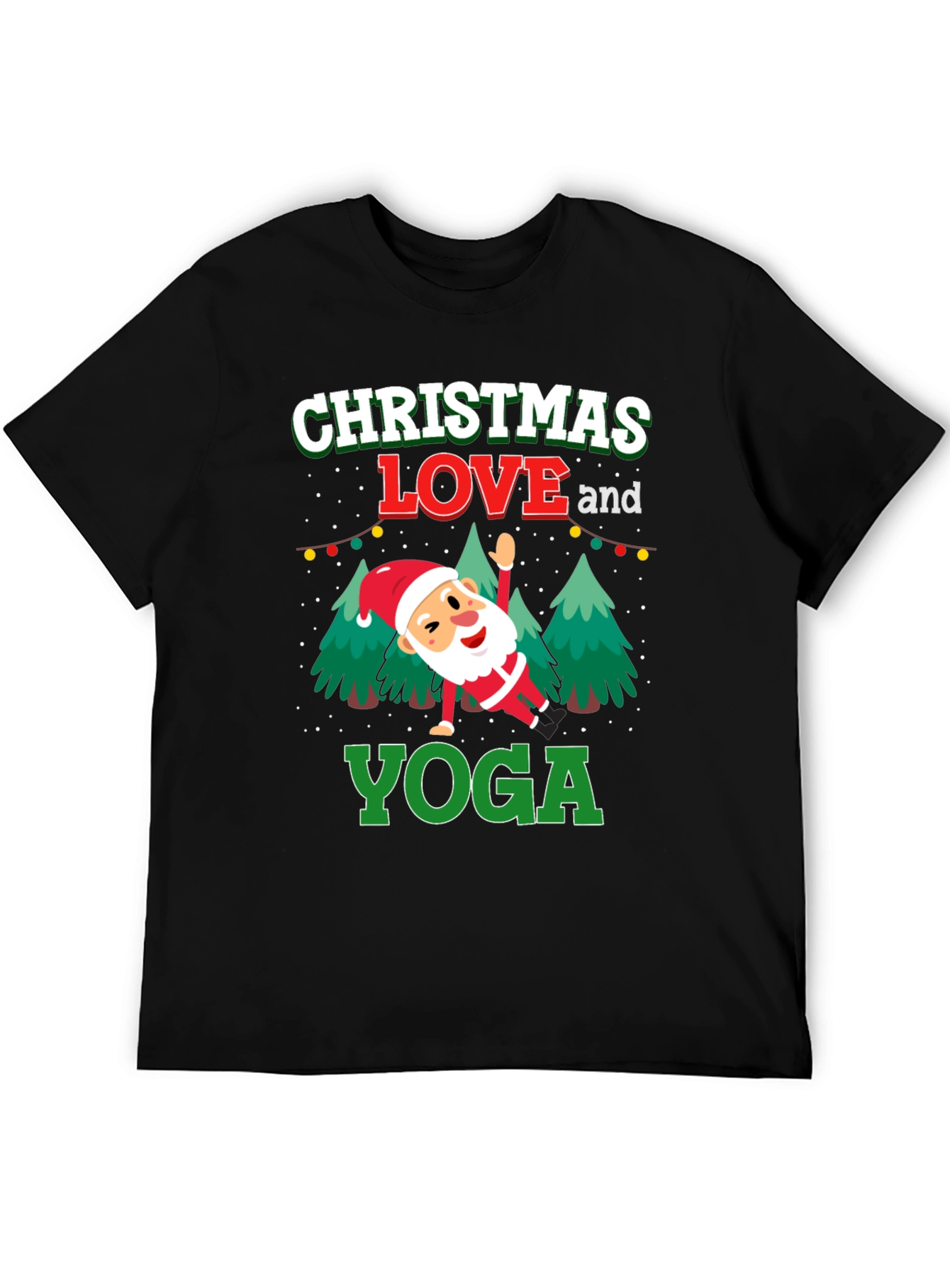 Christmas Love and Yoga T-Shirt