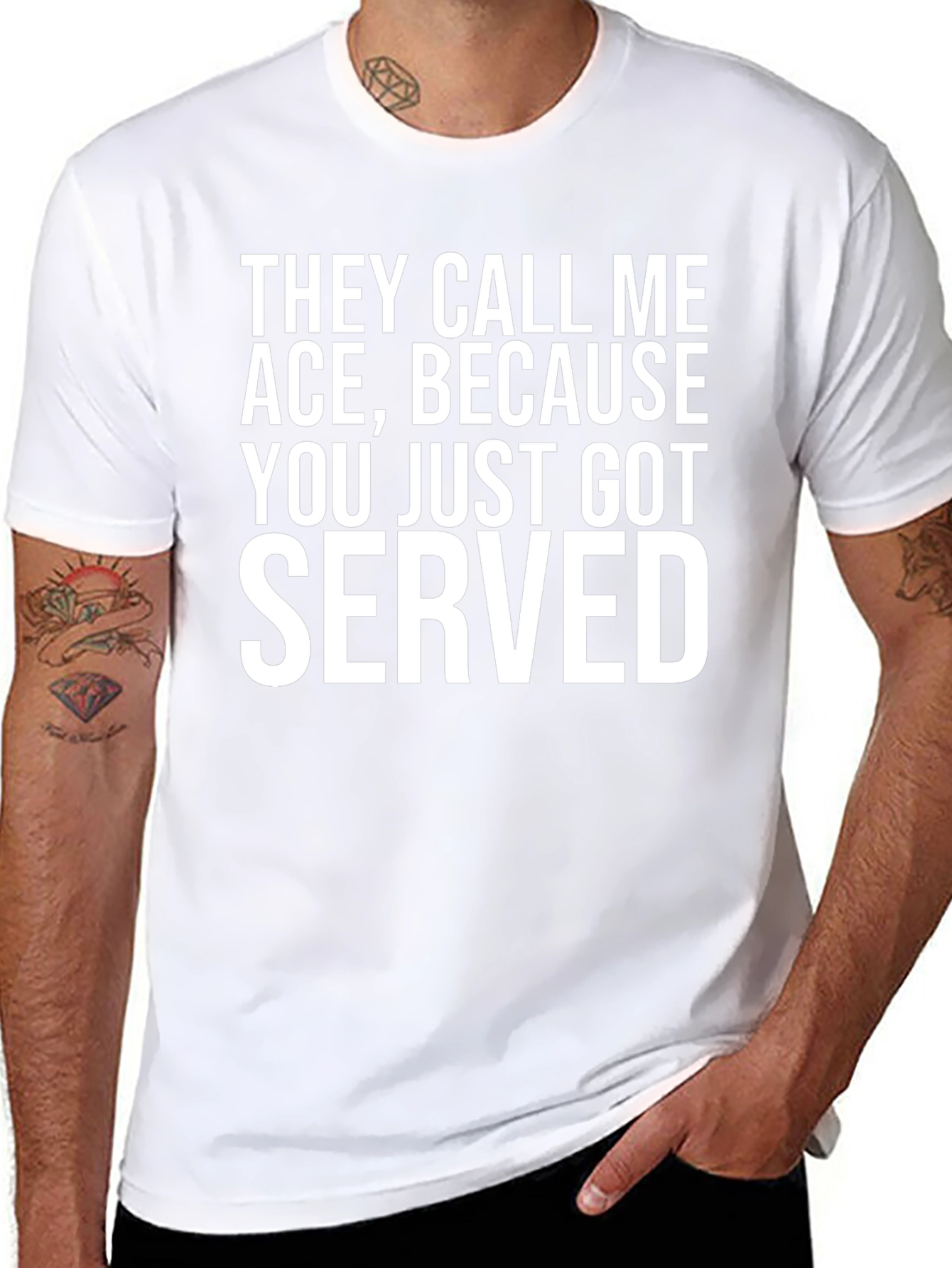 Ace Served Funny Graphic Tee