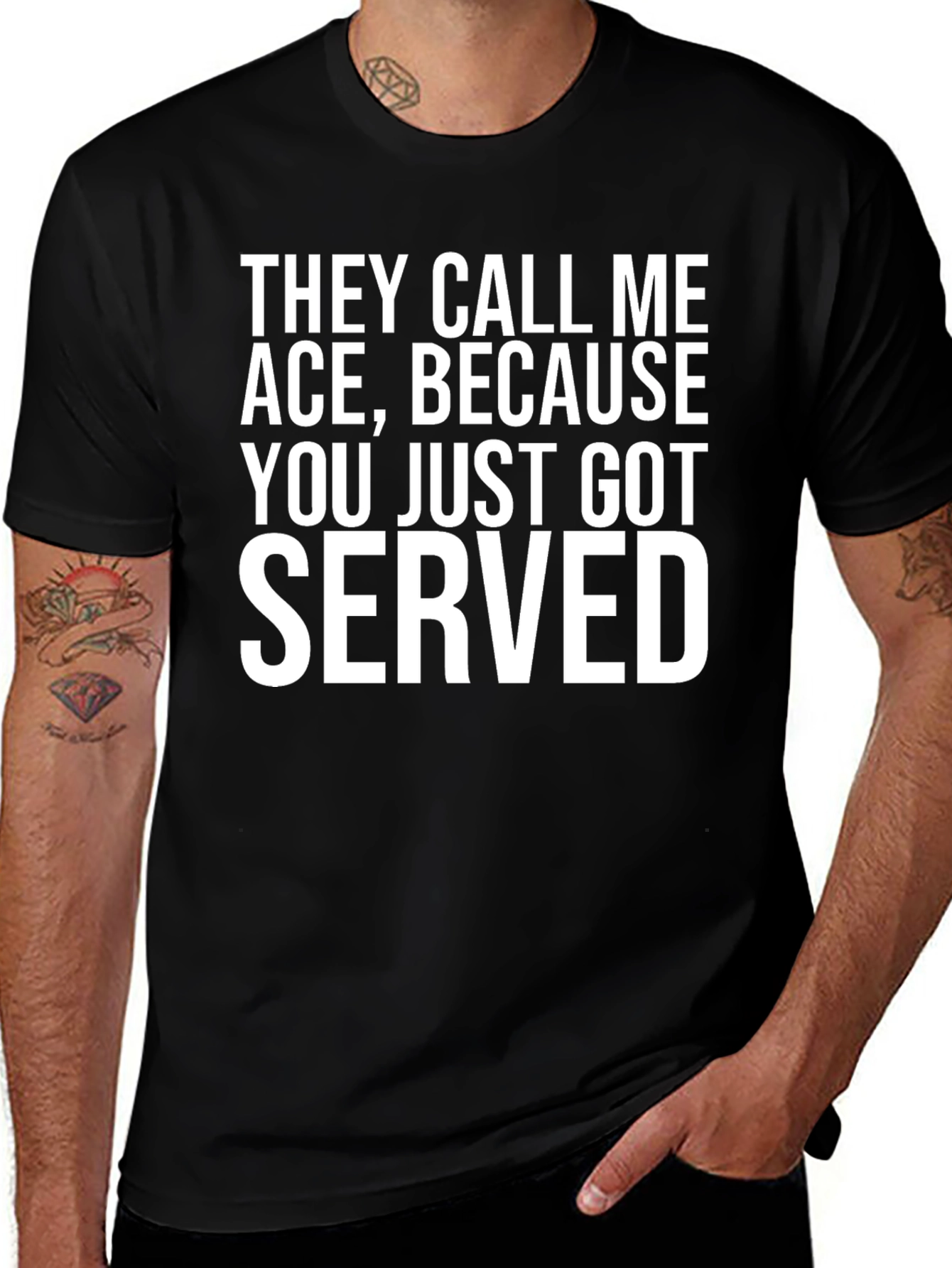 Ace Served Funny Graphic Tee