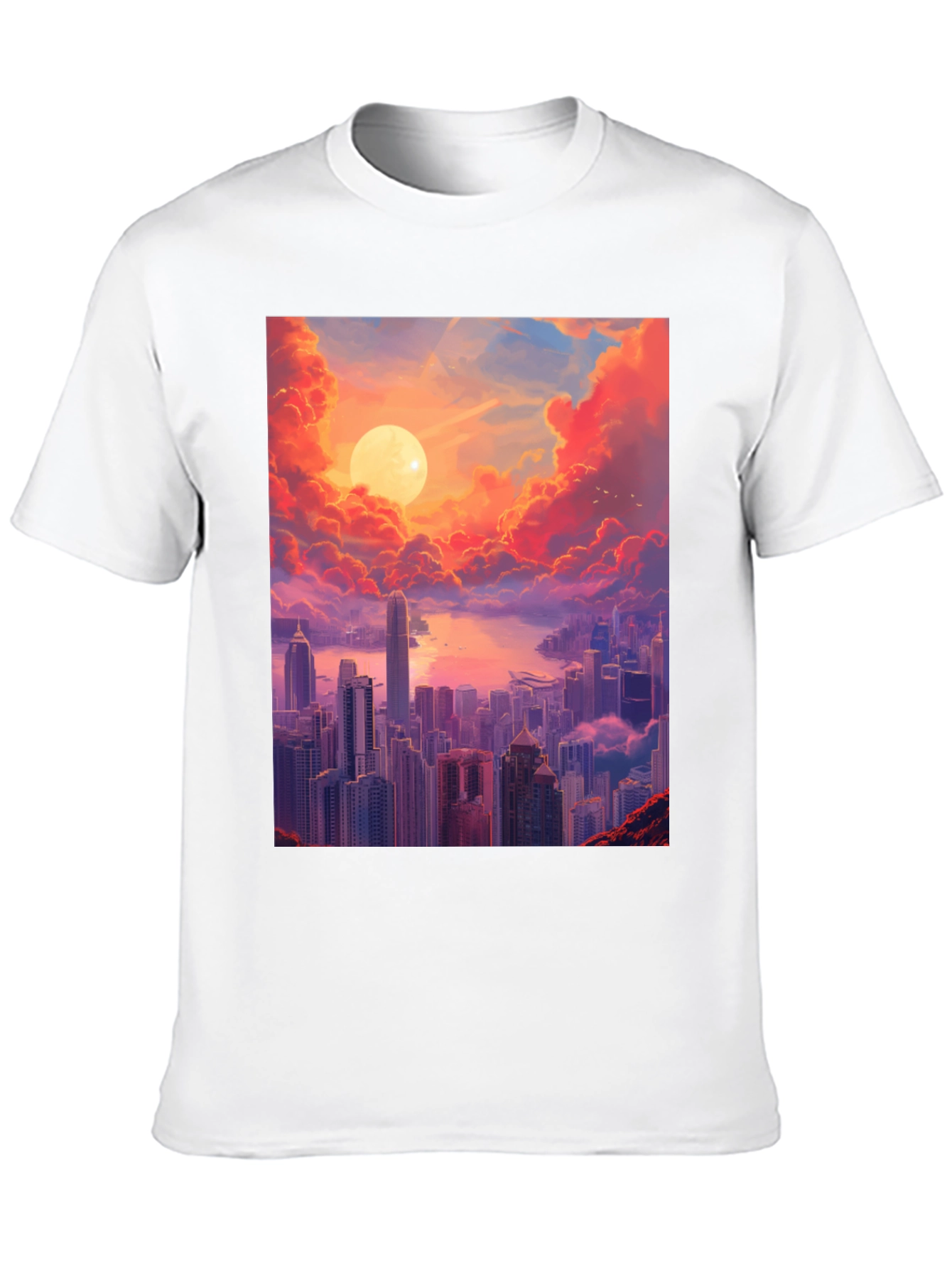 Sunset Cityscape Graphic Tee