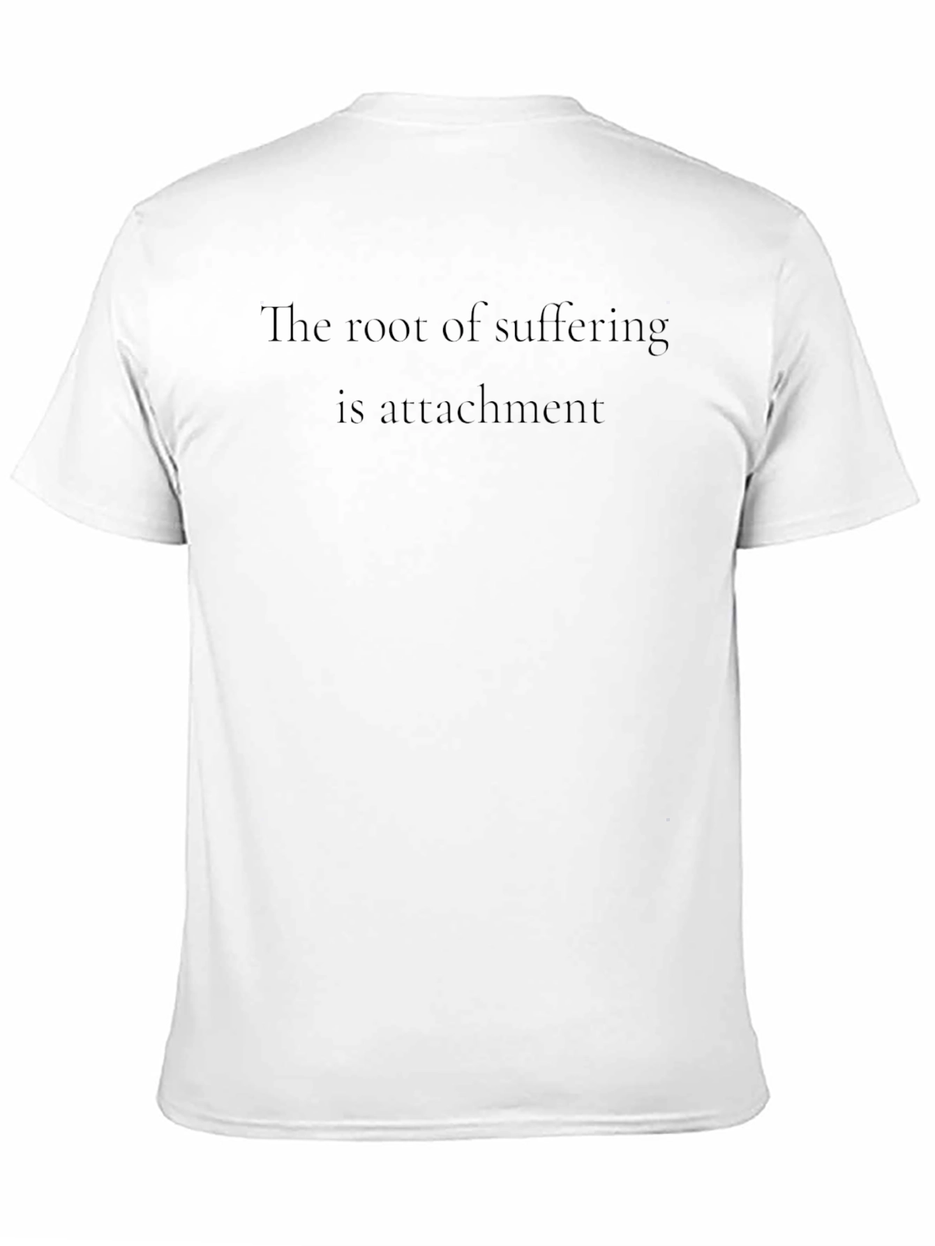 Minimalist Root of Suffering Black T-Shirt