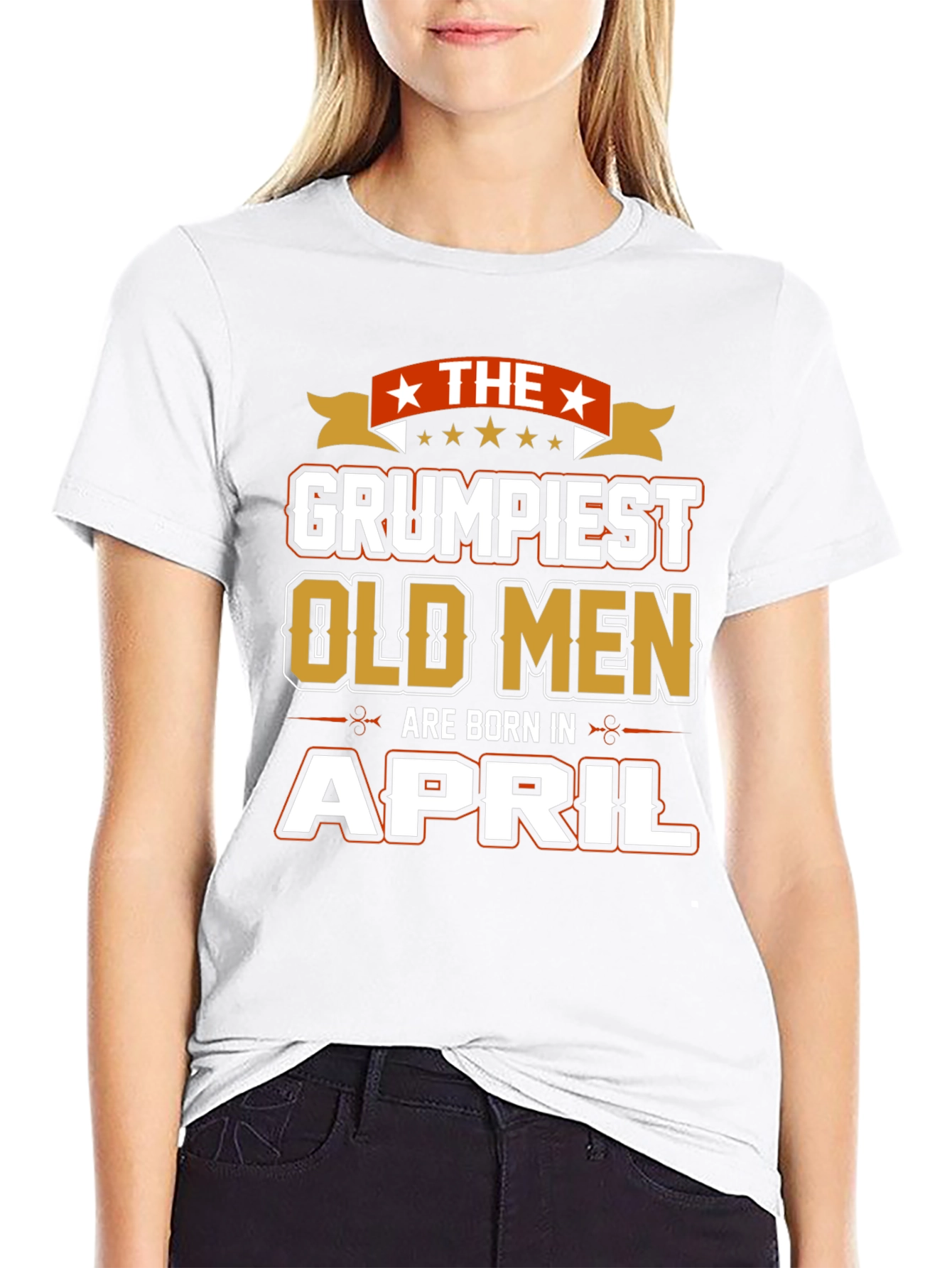 Grumpiest Old Men Born in April T-Shirt