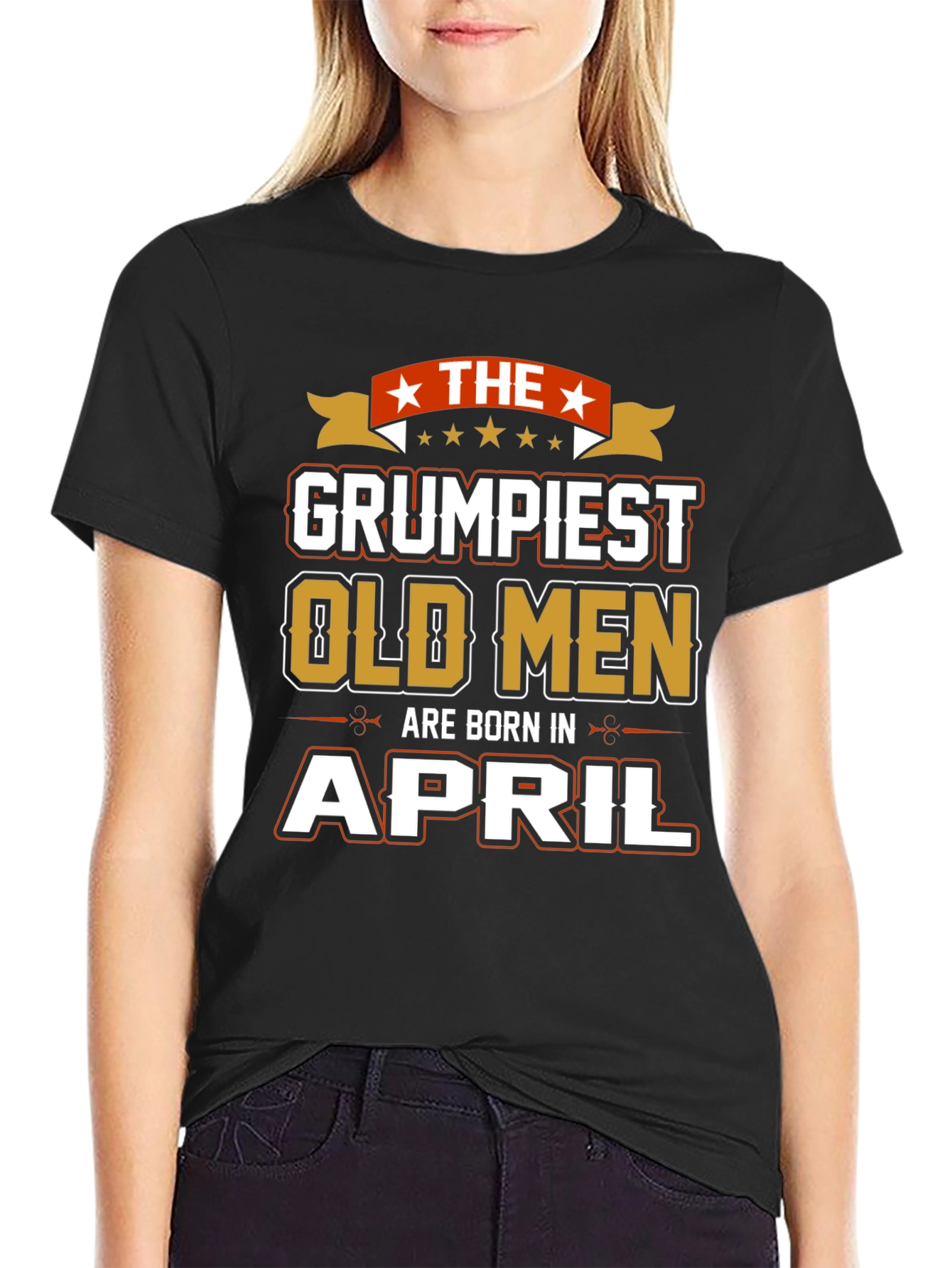 Grumpiest Old Men Born in April T-Shirt