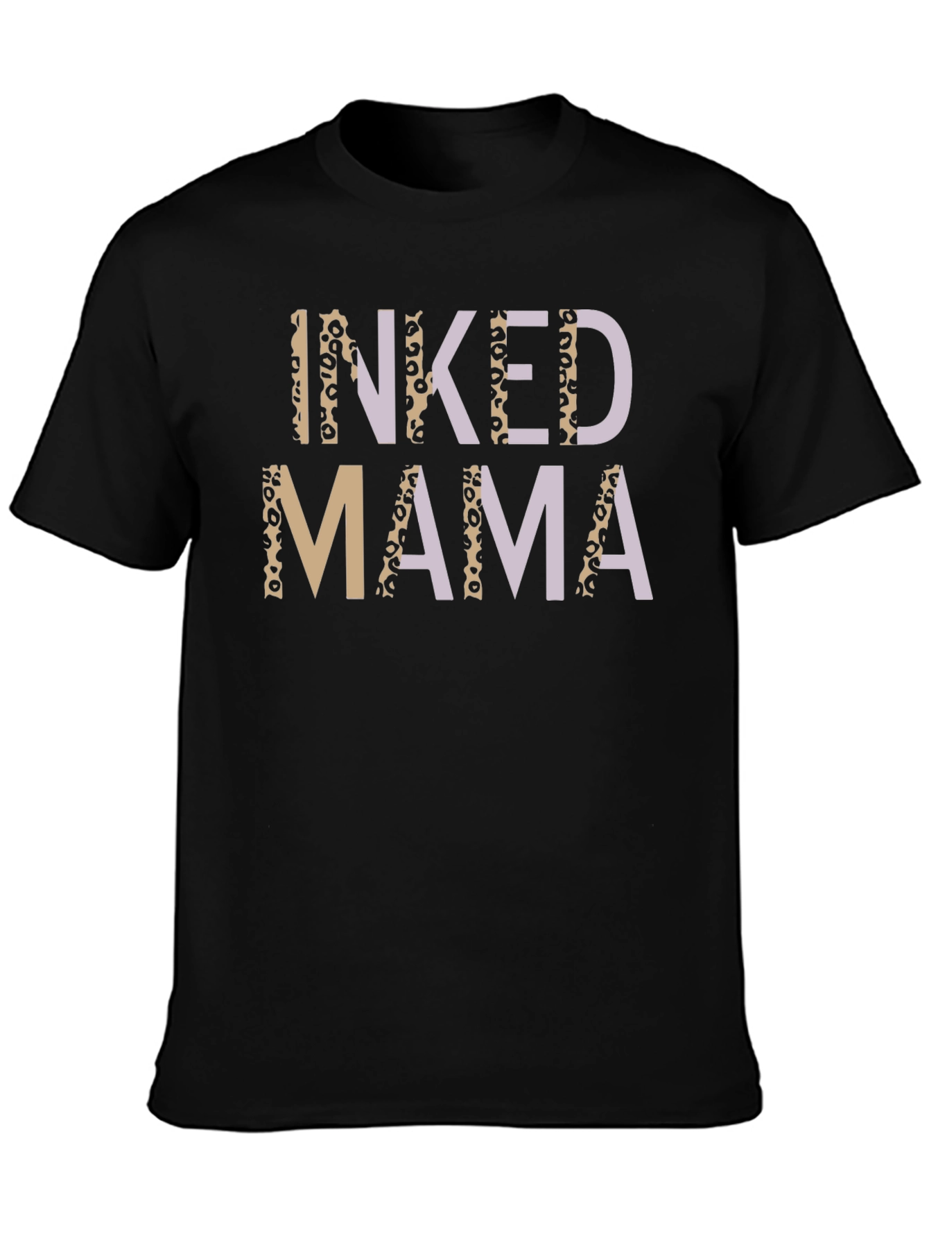Inked Mama Graphic Tee - Leopard Print Accents