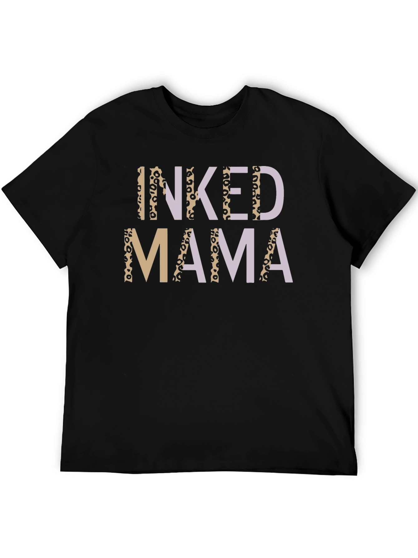 Inked Mama Graphic Tee - Leopard Print Accents