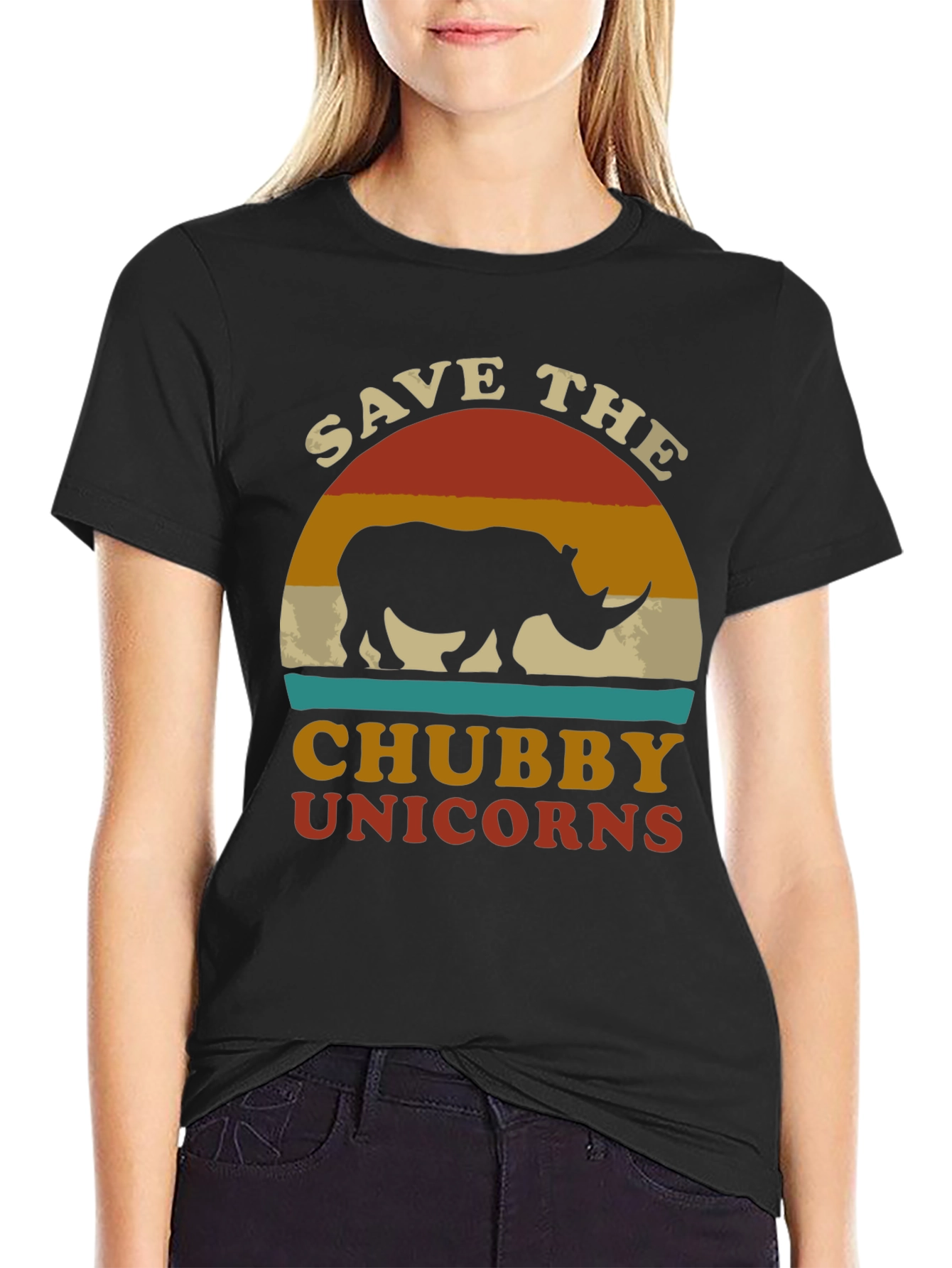 Save the Chubby Unicorns Graphic Tee