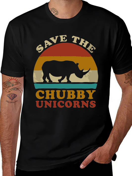 Save the Chubby Unicorns Graphic Tee
