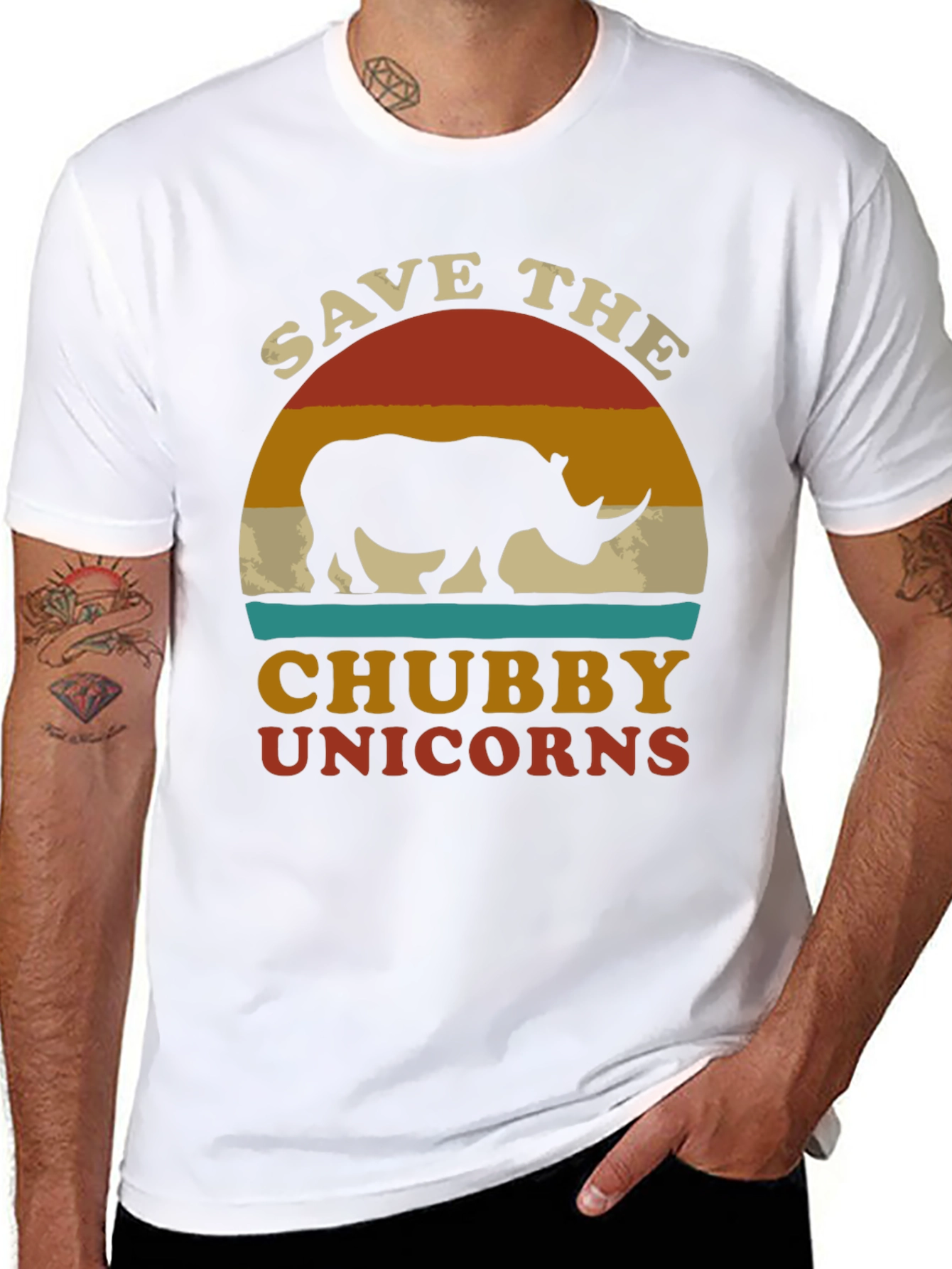 Save the Chubby Unicorns Graphic Tee