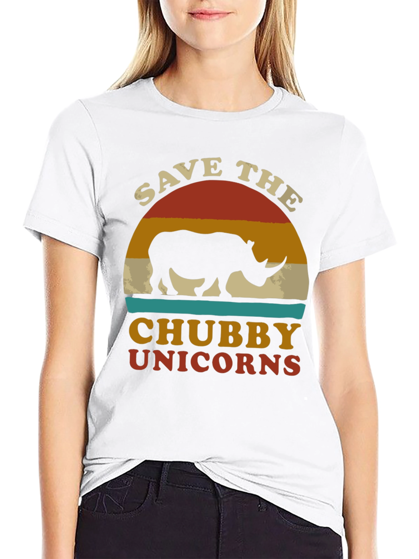 Save the Chubby Unicorns Graphic Tee