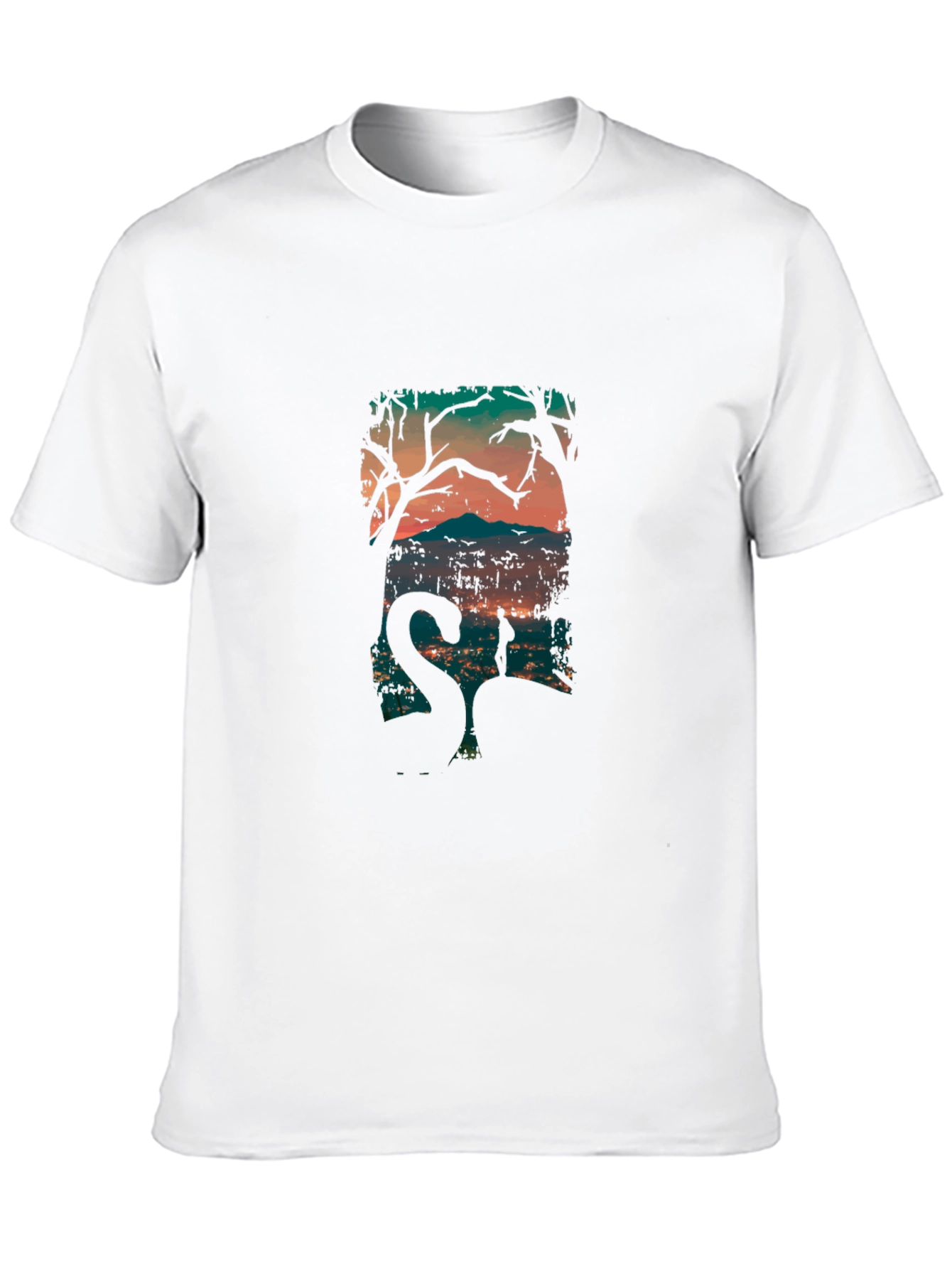 Mystic Silhouette Graphic Tee - Black
