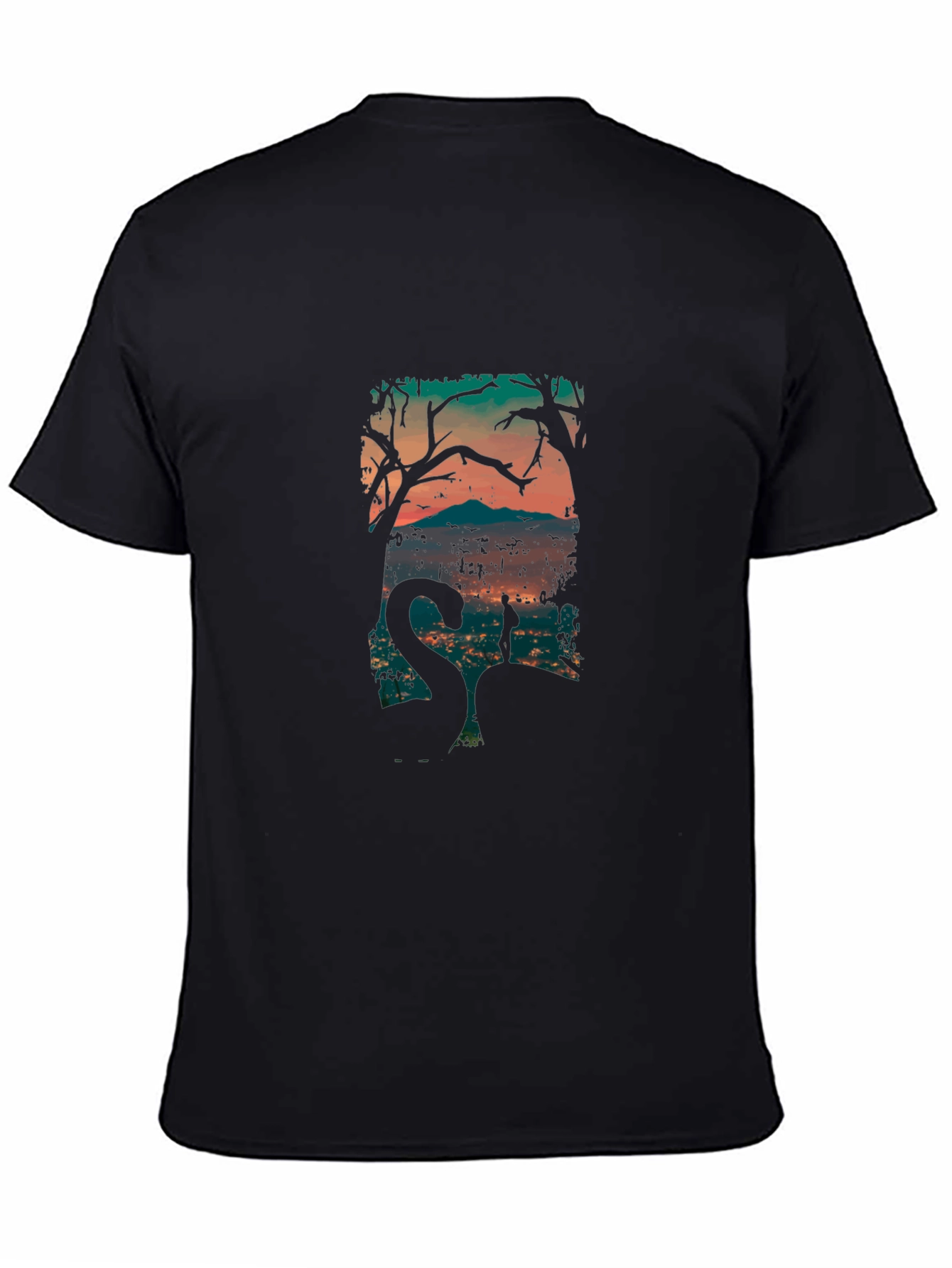 Mystic Silhouette Graphic Tee - Black