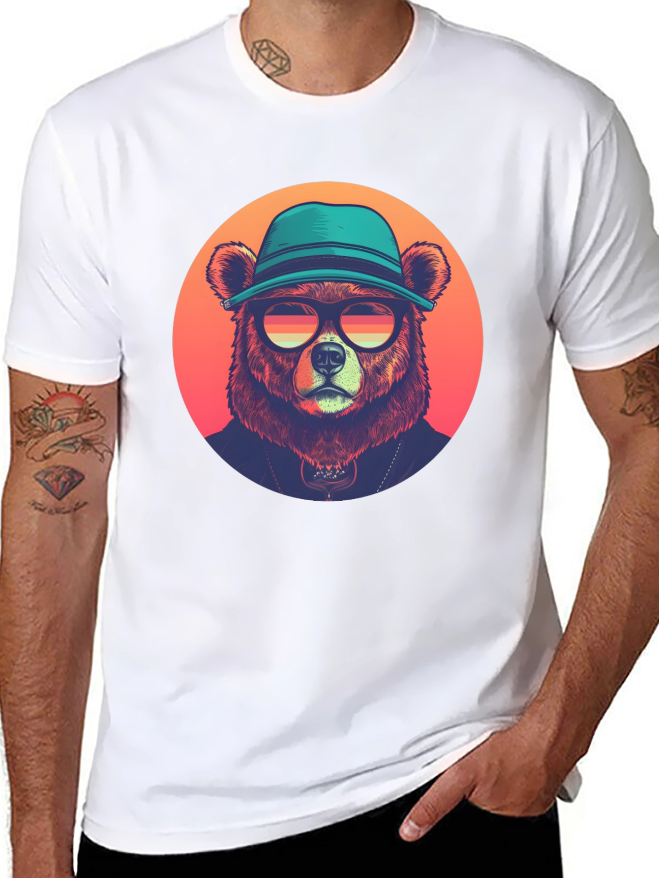 Cool Bear Graphic Tee - Retro Vibe