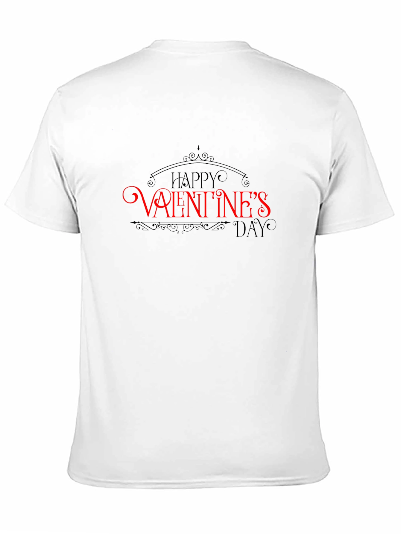 Happy Valentines Day Black T-Shirt
