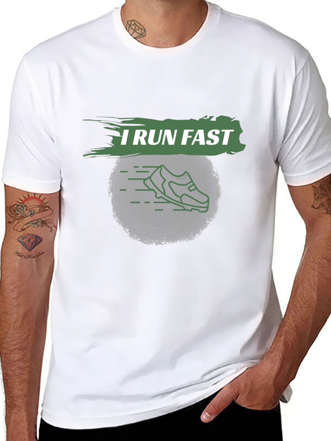 I Run Fast Graphic T-Shirt