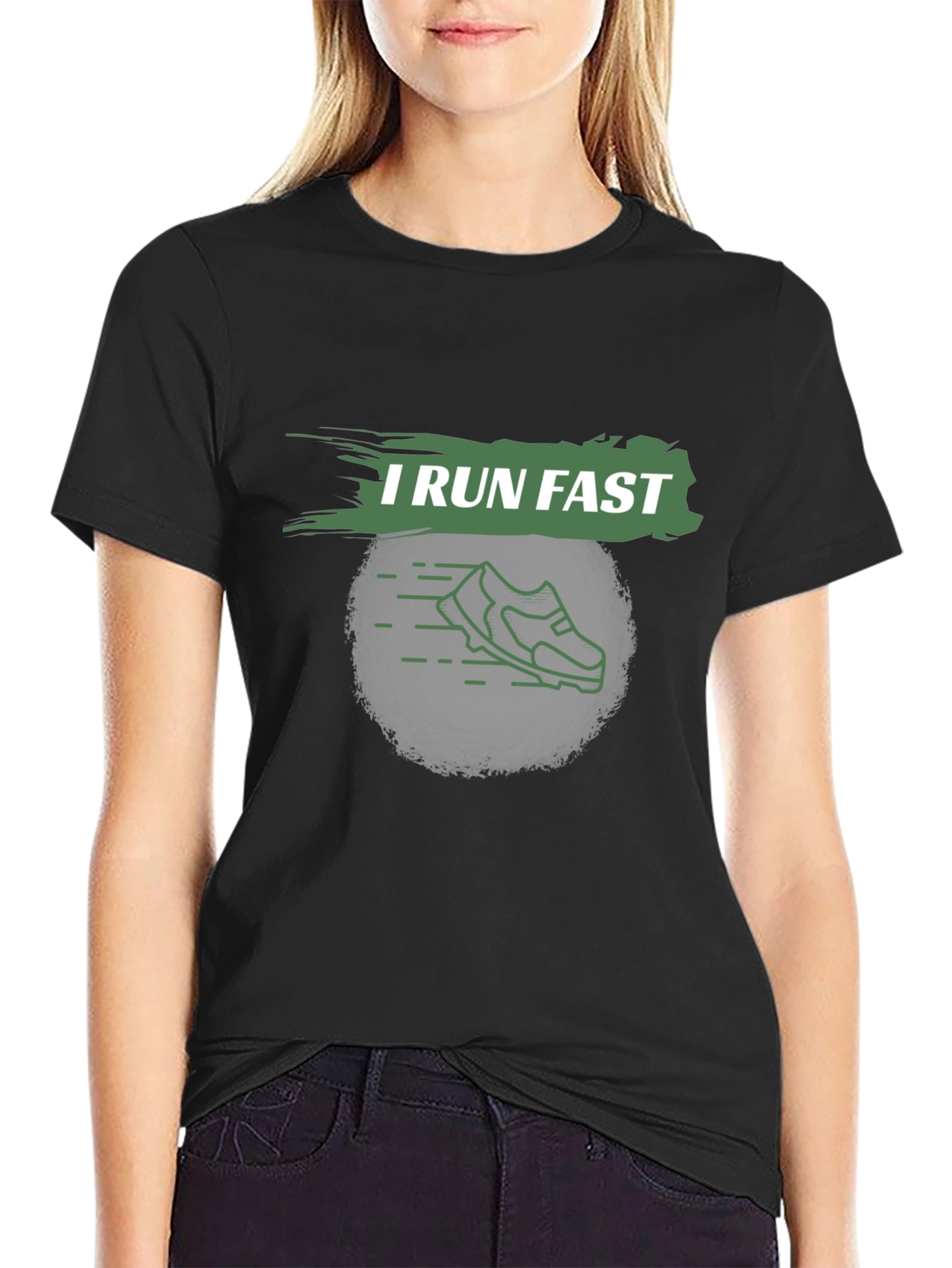 I Run Fast Graphic T-Shirt
