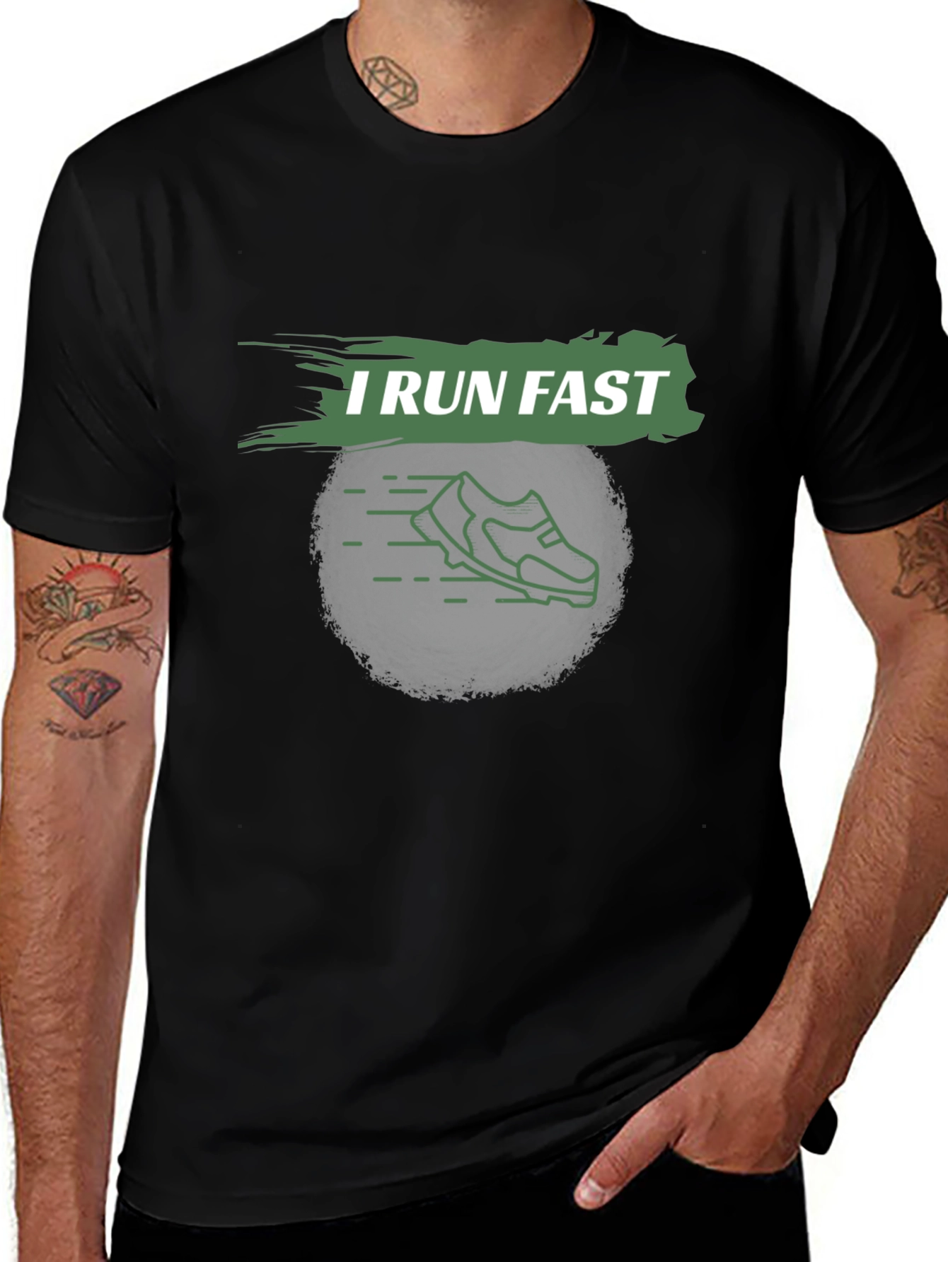 I Run Fast Graphic T-Shirt