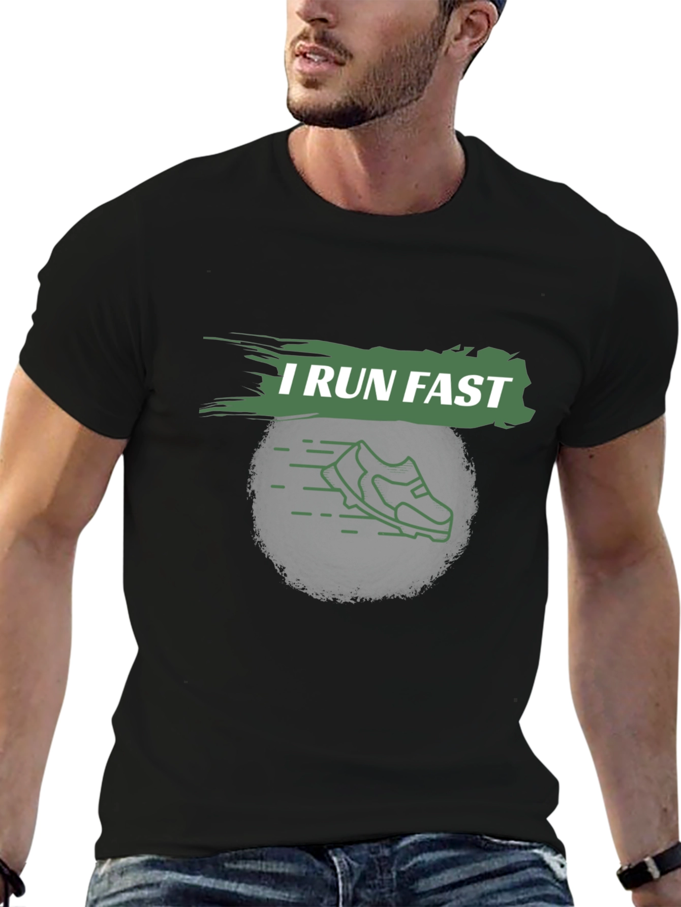 I Run Fast Graphic T-Shirt