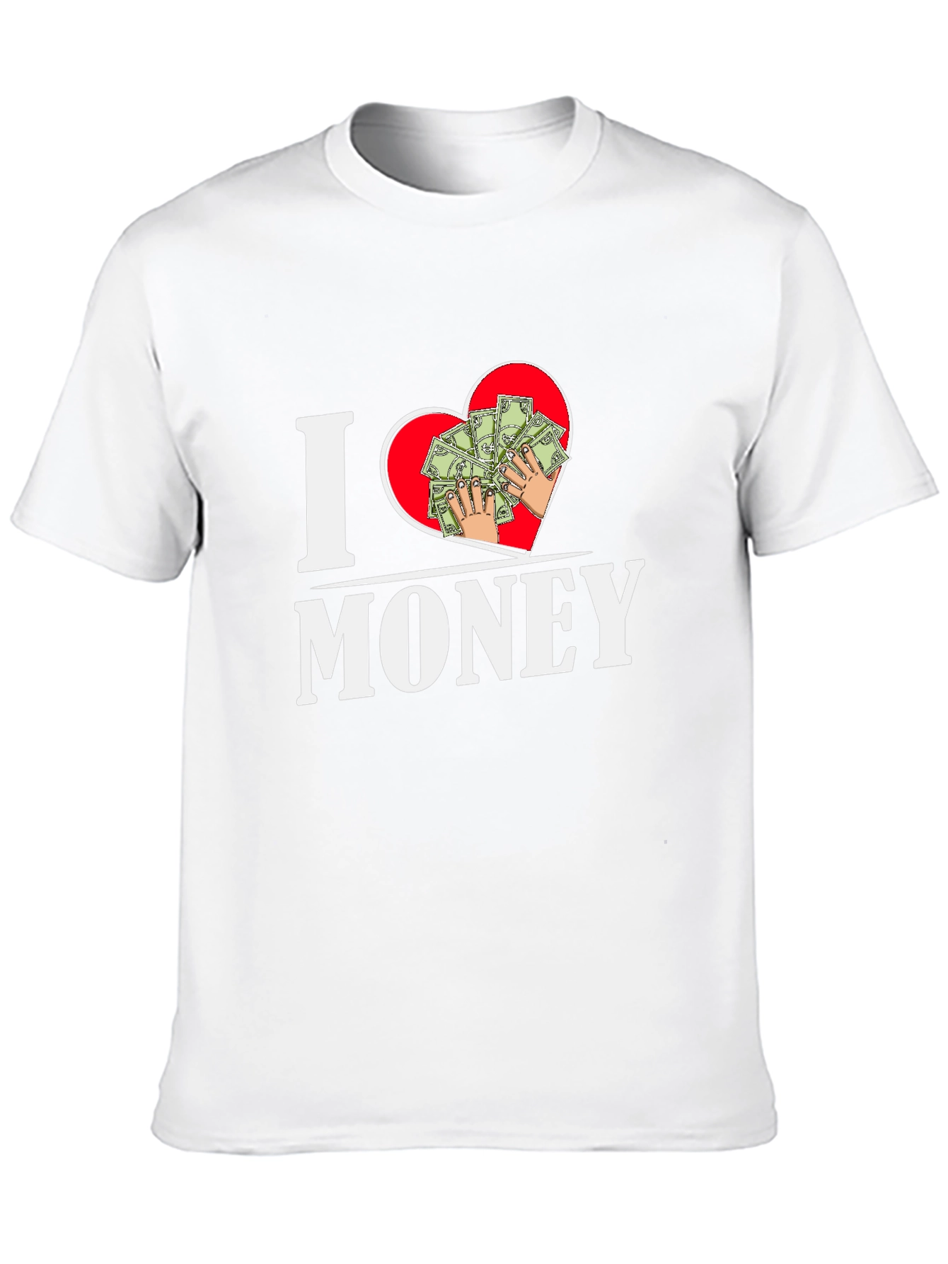 I Heart Money Graphic T-Shirt - Black