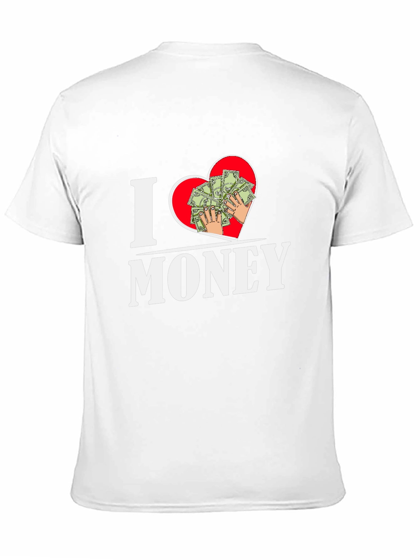 I Heart Money Graphic T-Shirt - Black
