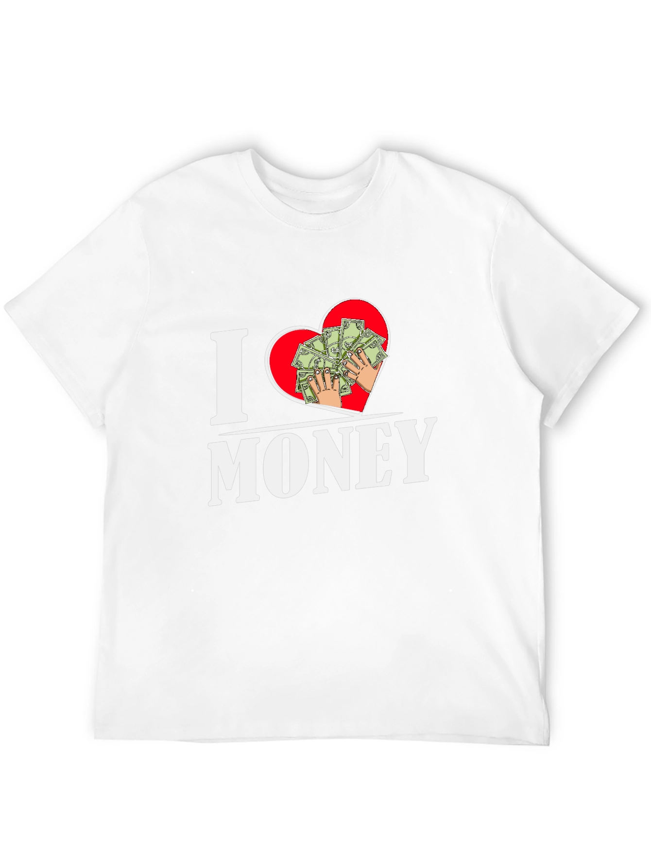 I Heart Money Graphic T-Shirt - Black