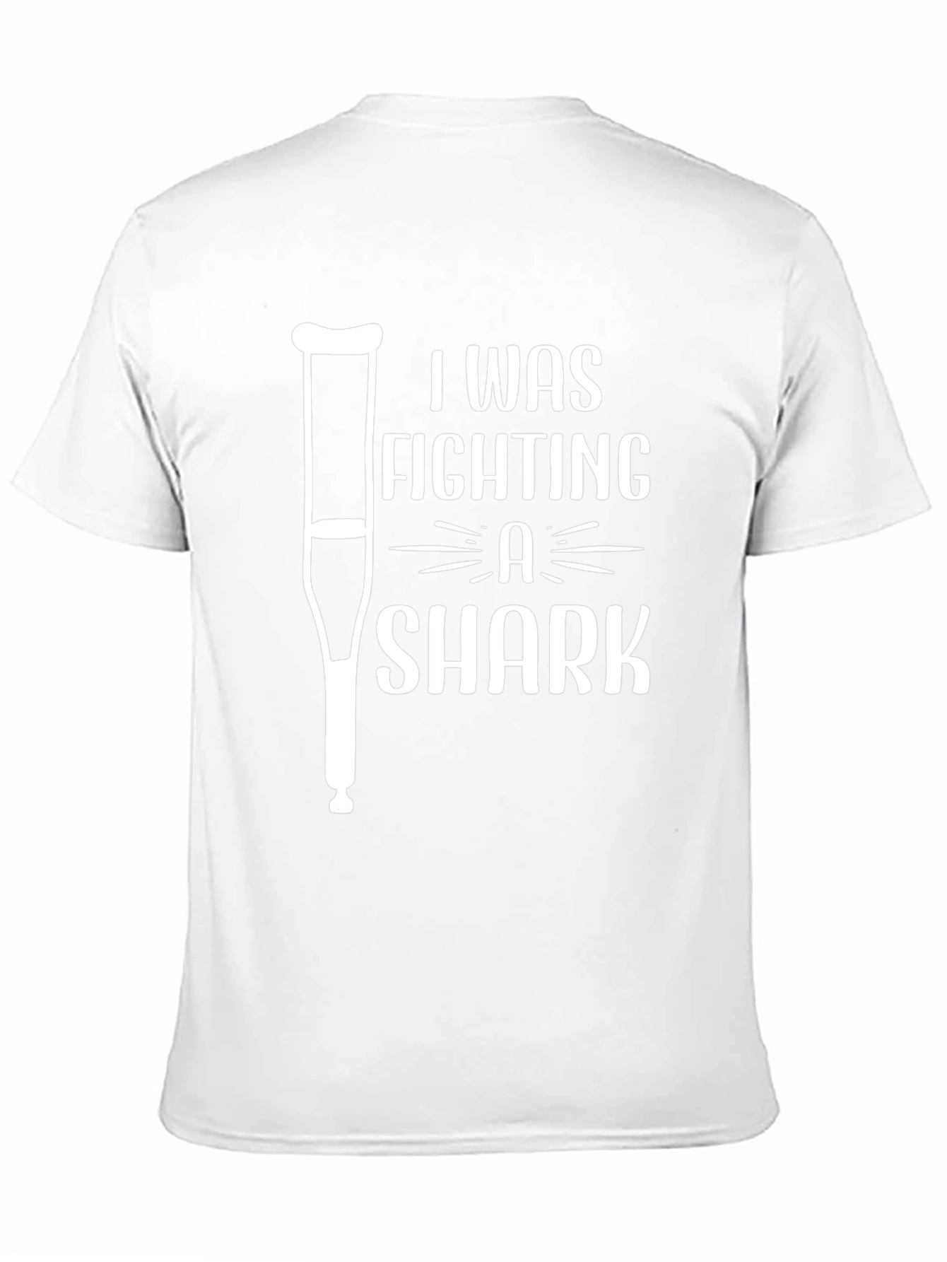 I Was Fighting A Shark Funny Graphic T-Shirt