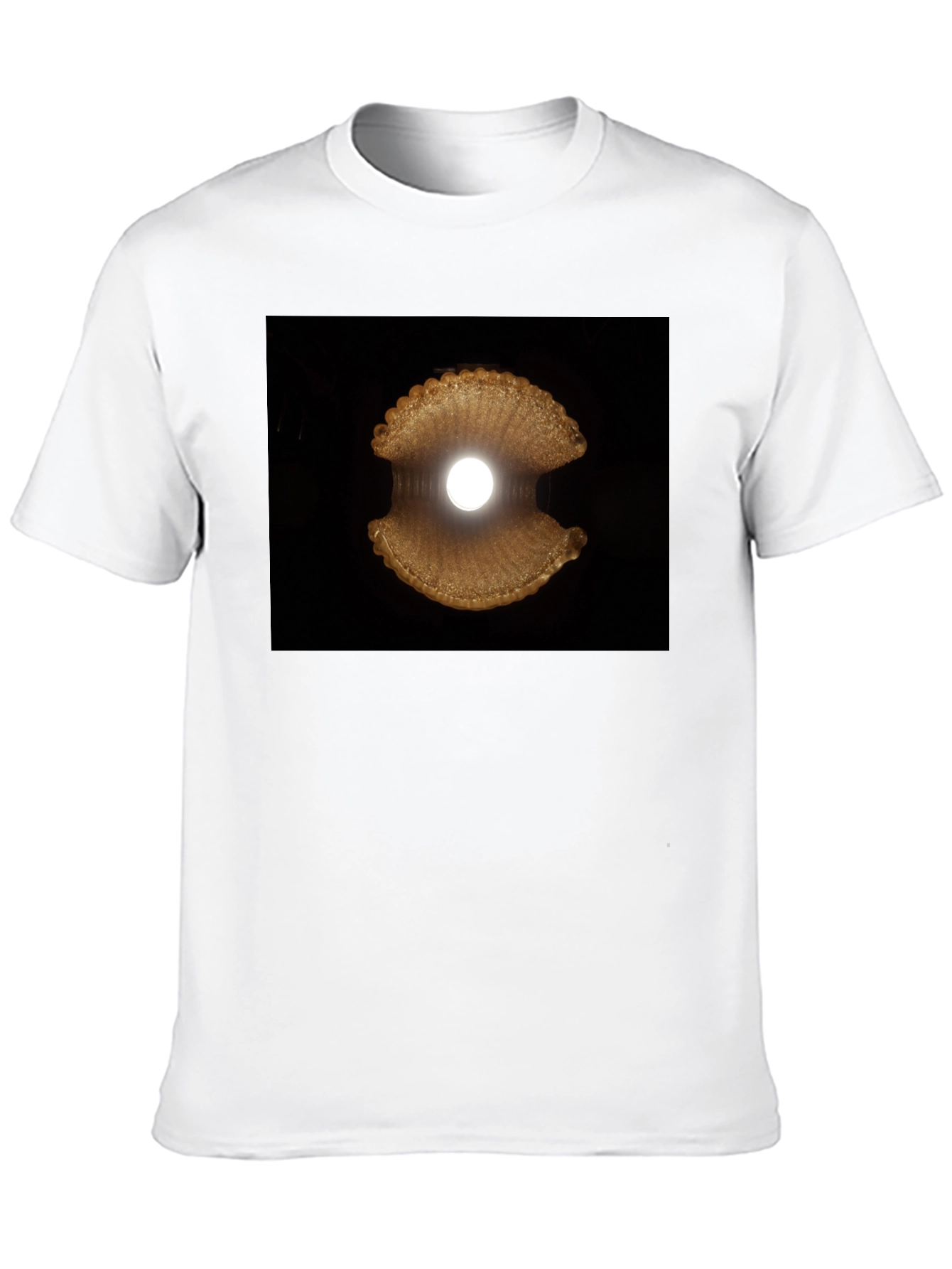 Abstract Sea Shell Graphic Tee - Modern Black T-Shirt