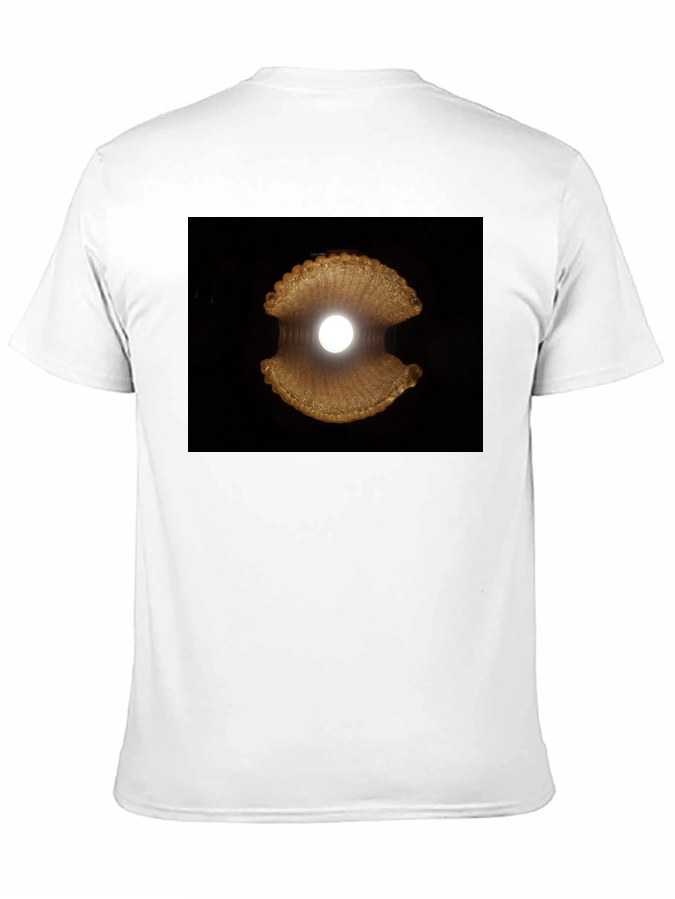 Abstract Sea Shell Graphic Tee - Modern Black T-Shirt