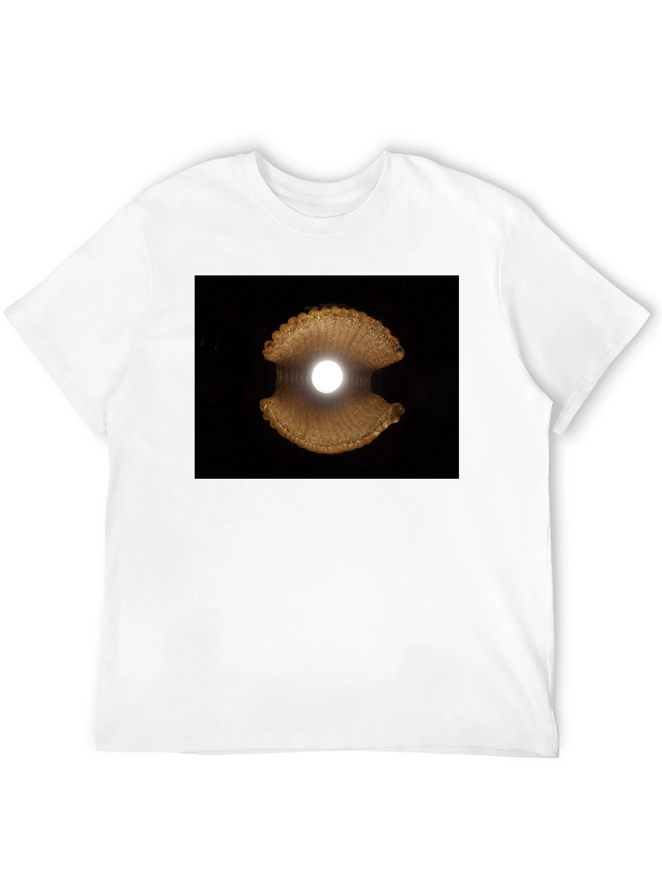 Abstract Sea Shell Graphic Tee - Modern Black T-Shirt