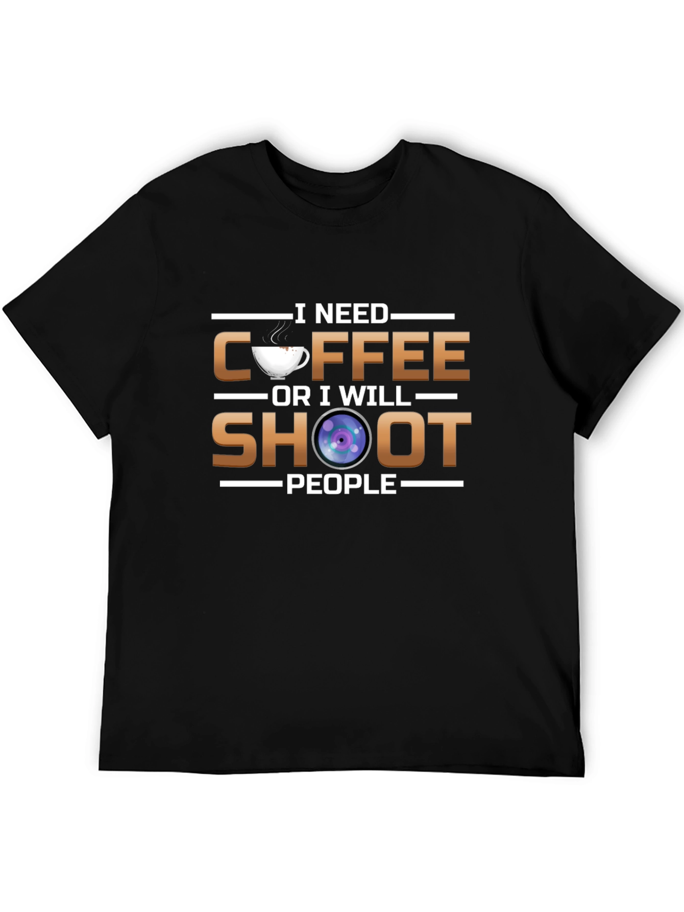 Coffee and Camera Humor T-Shirt