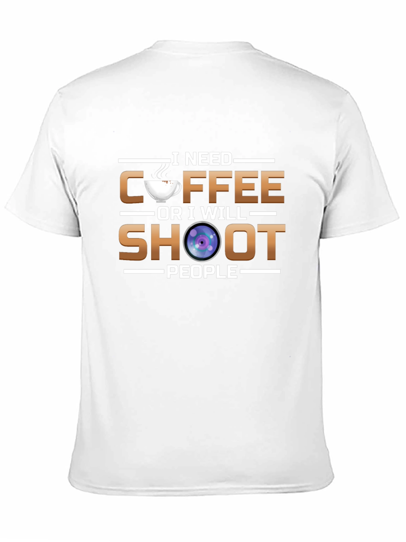 Coffee and Camera Humor T-Shirt