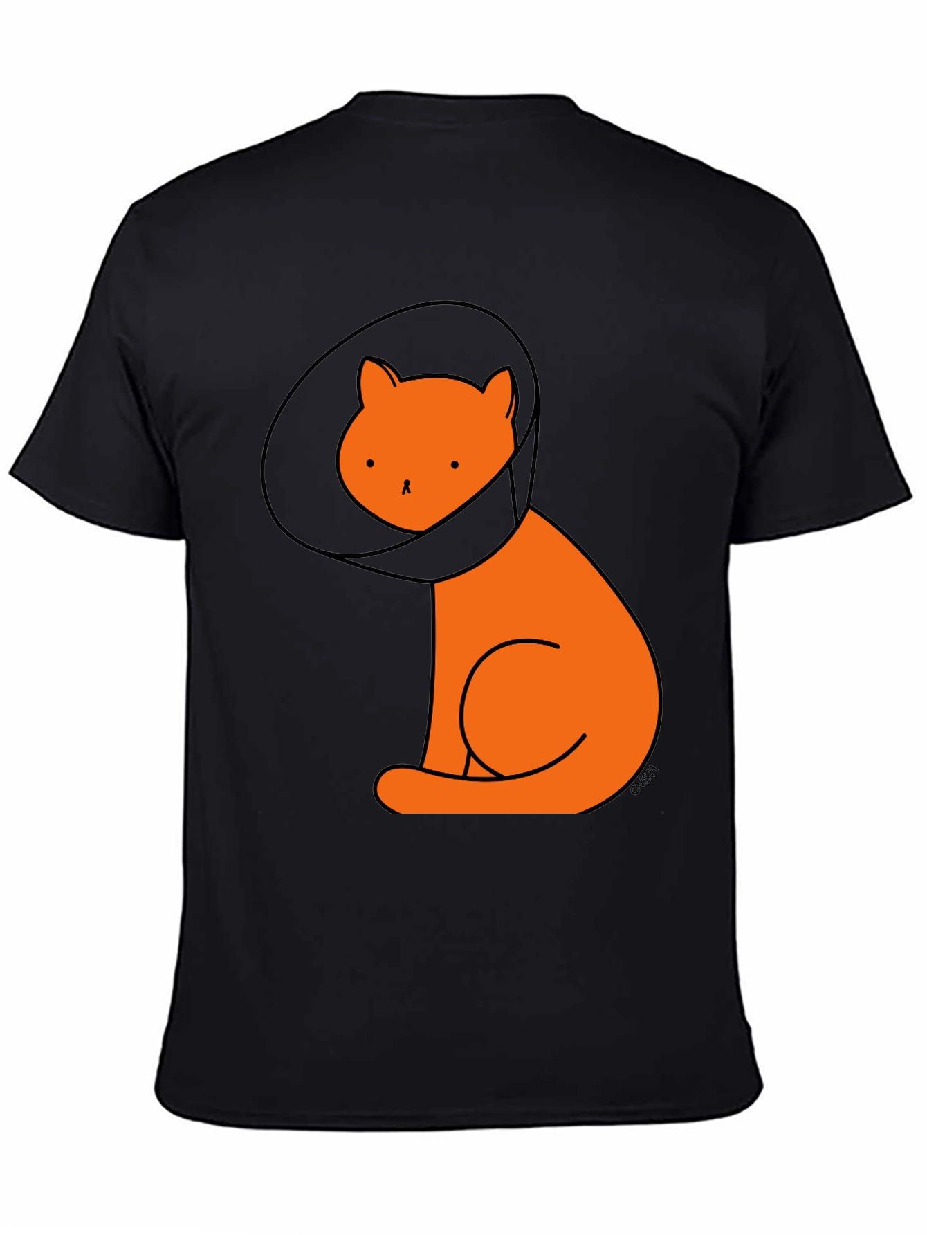 Cone Cat T-Shirt - Unisex Black Tee