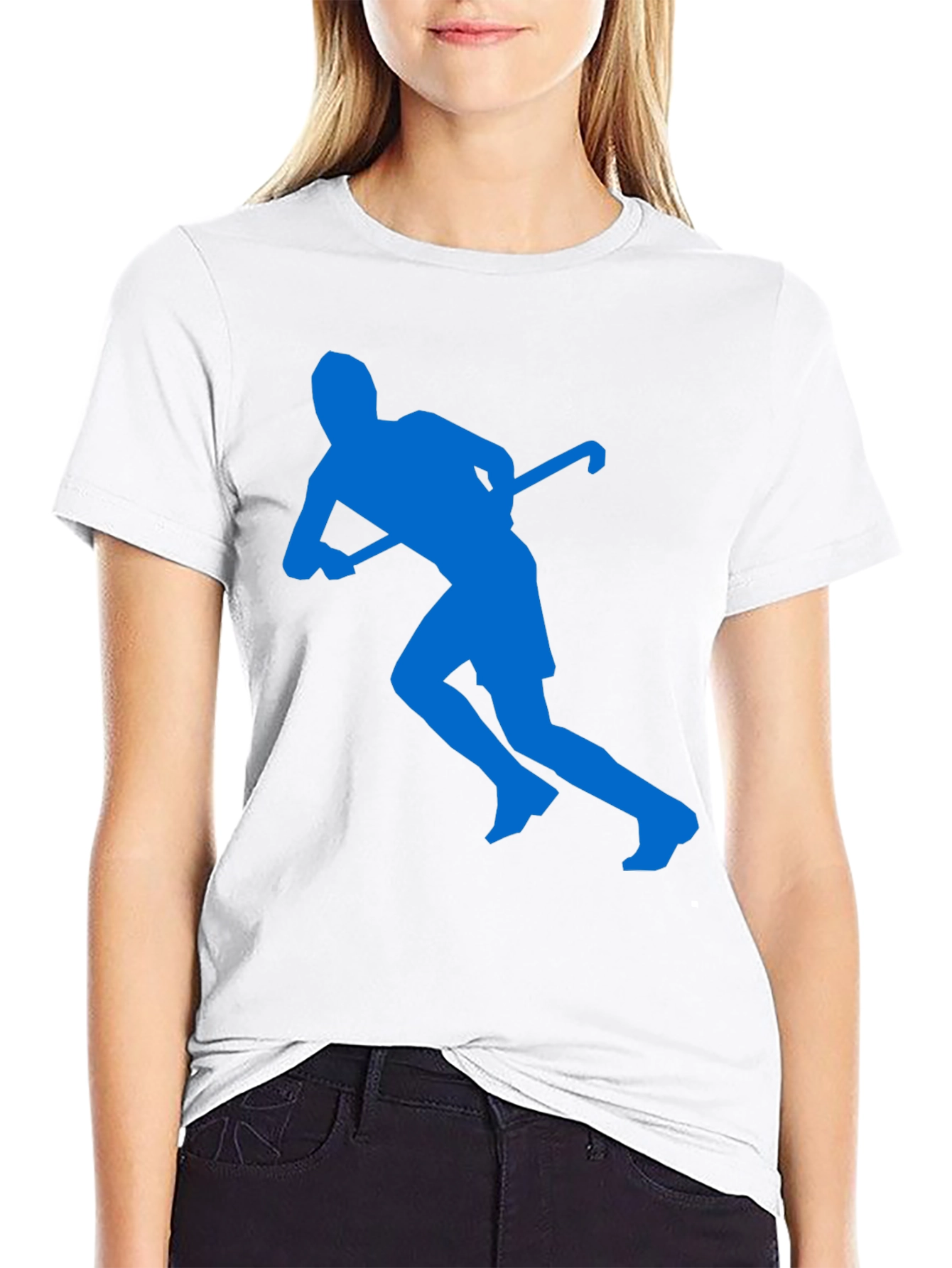 Hockey Player Graphic T-Shirt