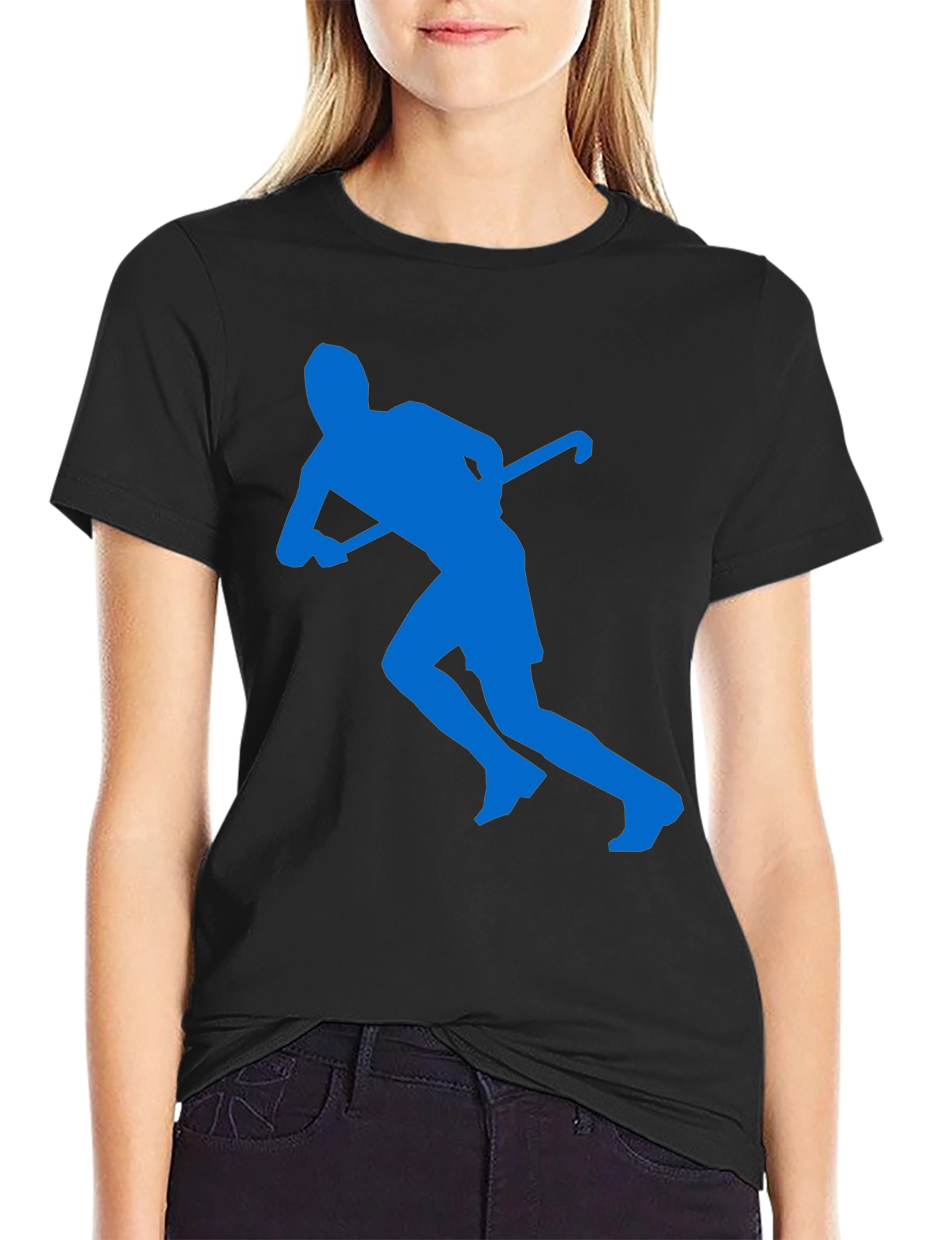 Hockey Player Graphic T-Shirt