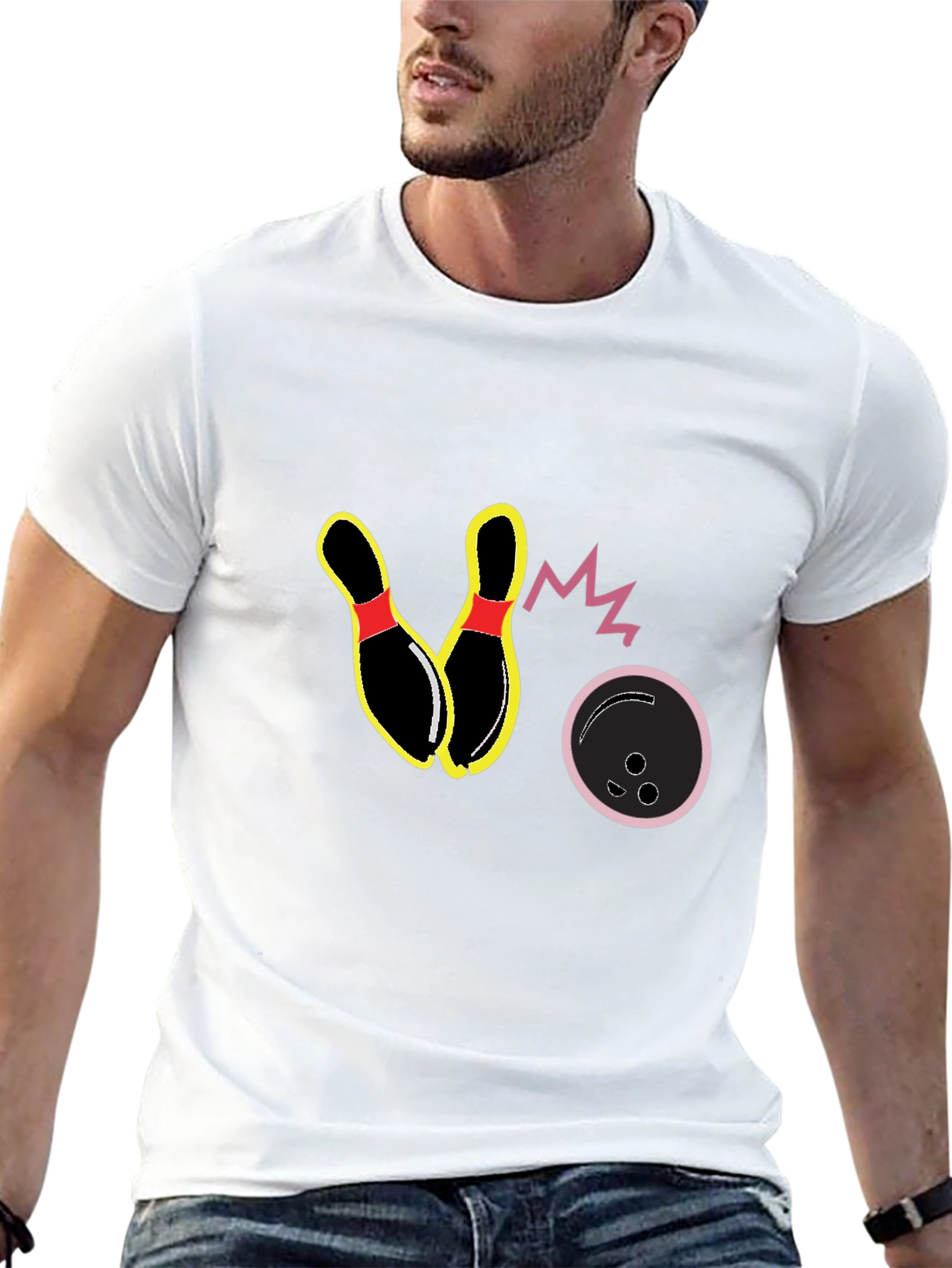 Bowling Strike Graphic T-Shirt