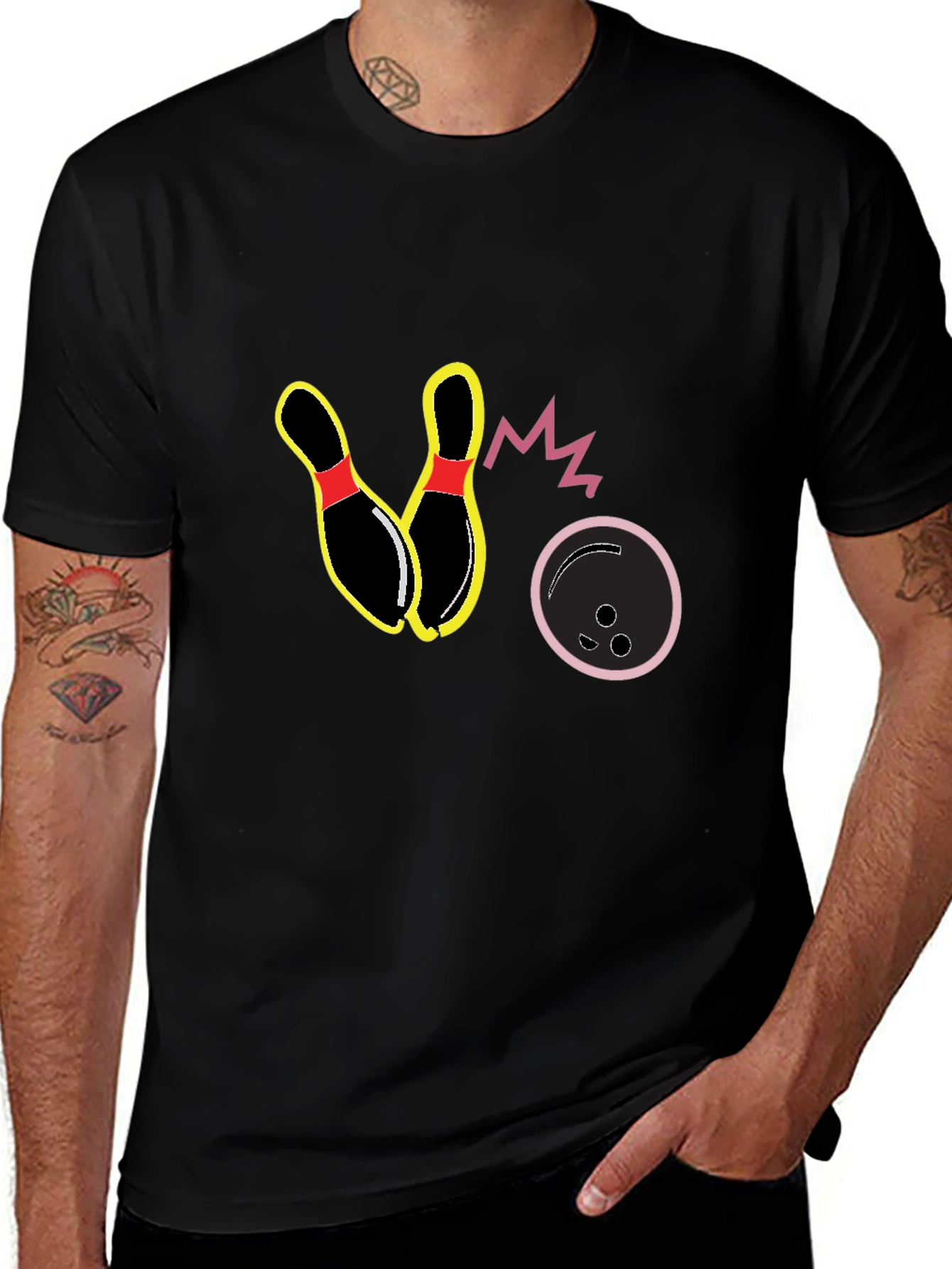 Bowling Strike Graphic T-Shirt