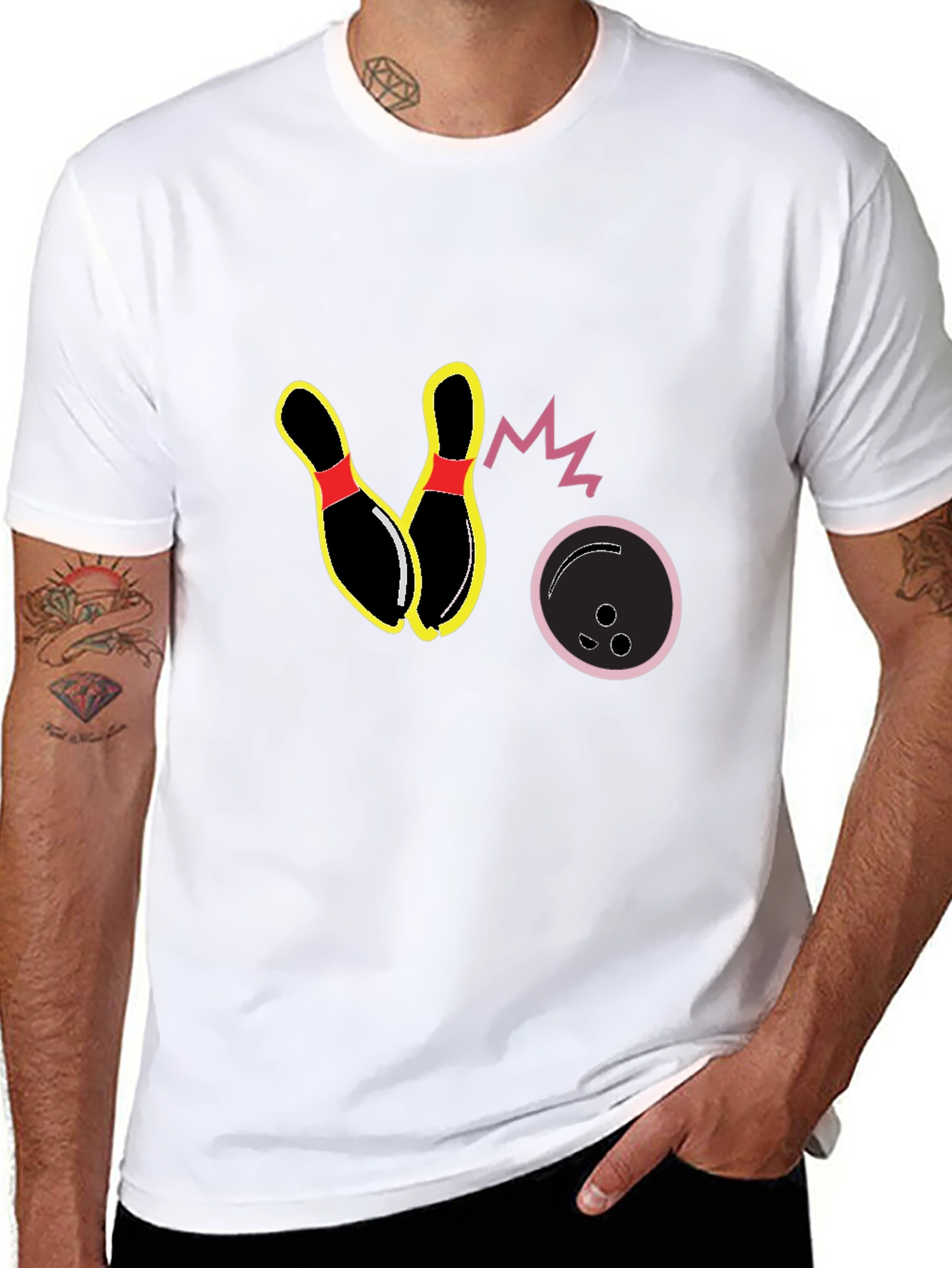 Bowling Strike Graphic T-Shirt