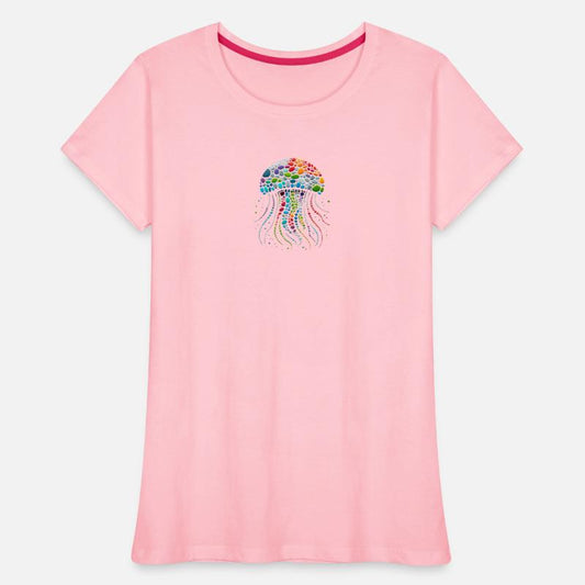 Kaleidoscope Drift - Jellyfish Pebble Mosaic